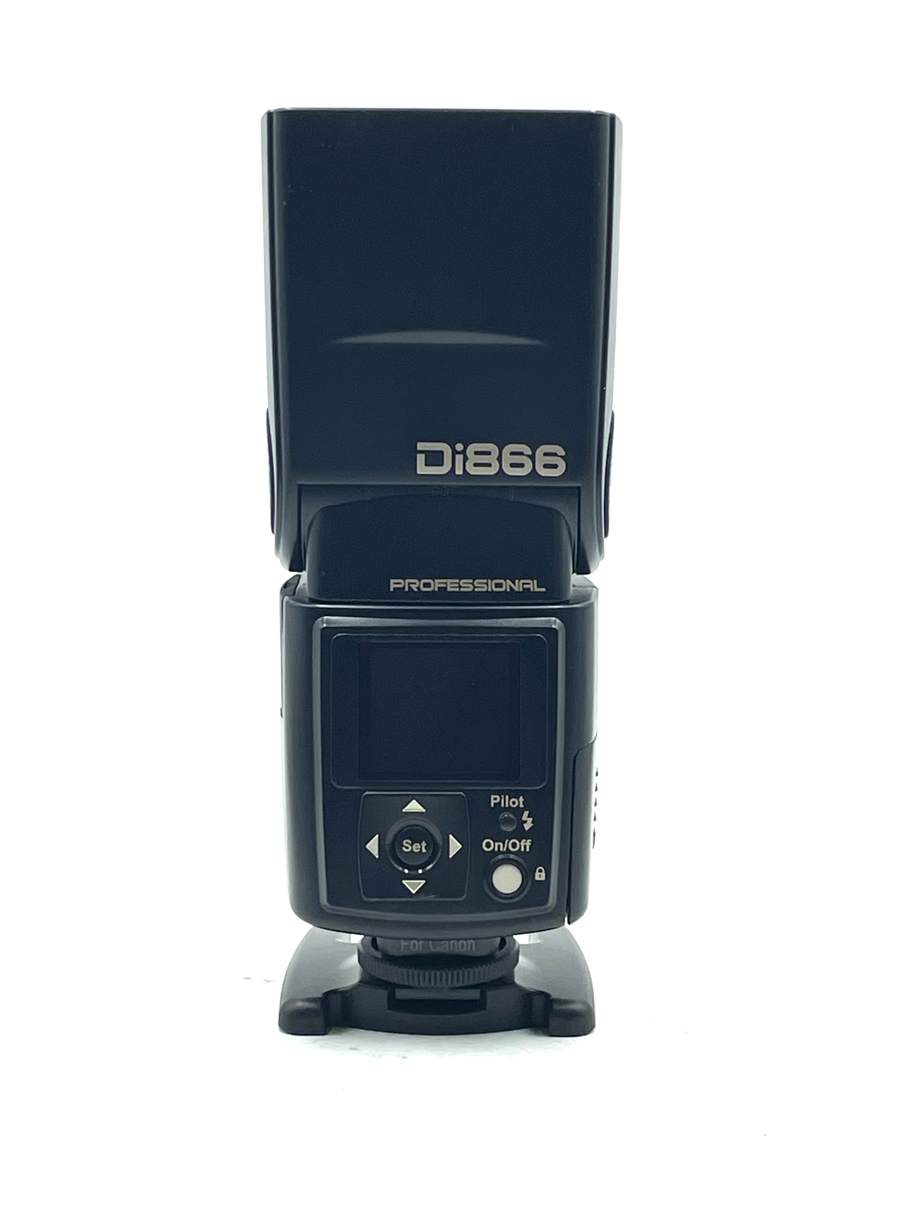 Nissin Di866 Flash W/ case,box, and flash stand (For Canon)