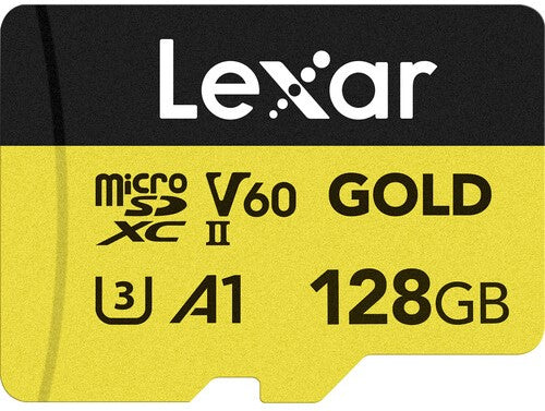 Lexar 128GB Professional GOLD UHS-II microSDXC Memory Card