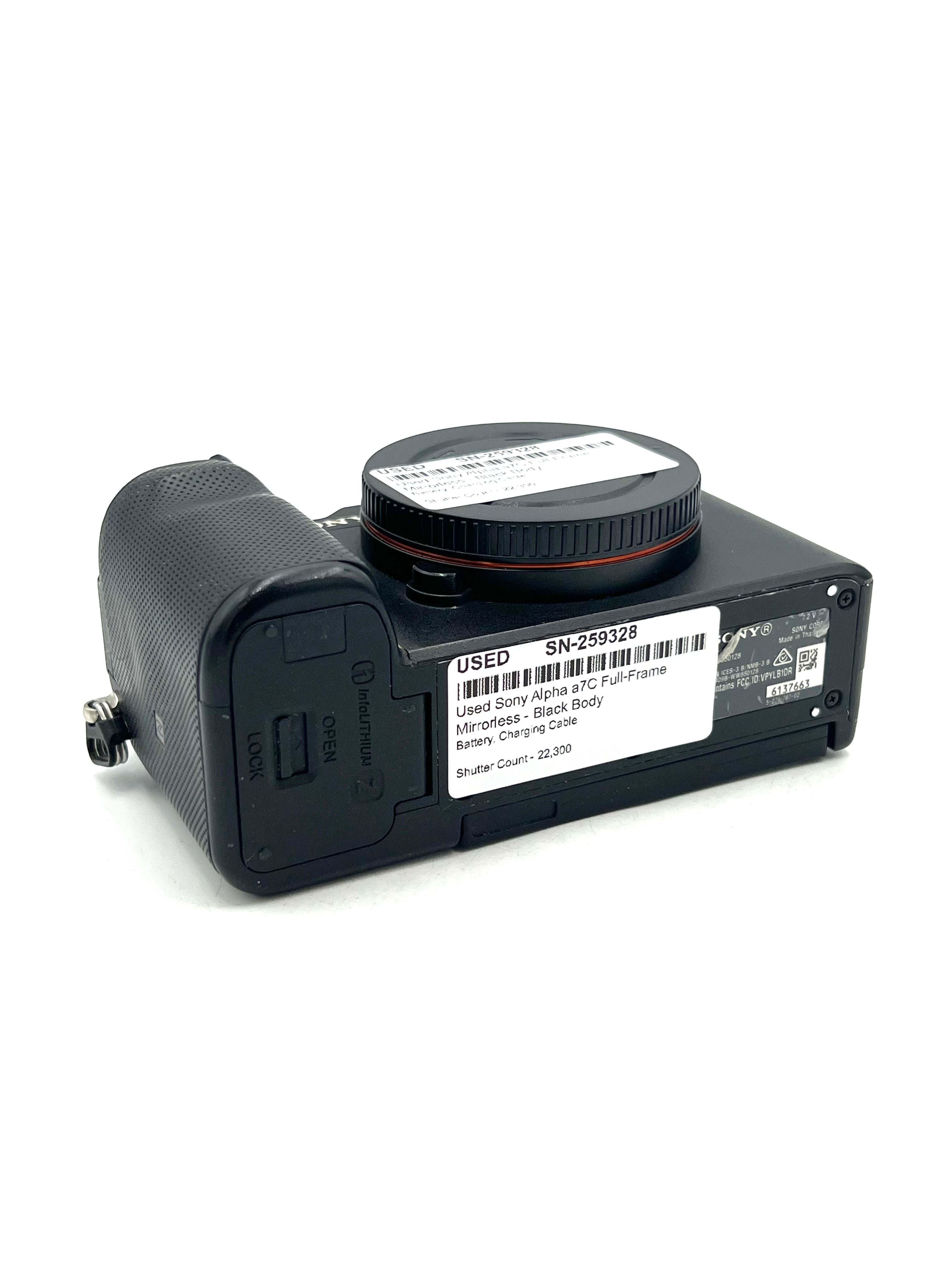 Used Sony Alpha a7C Full-Frame Mirrorless - Black Body