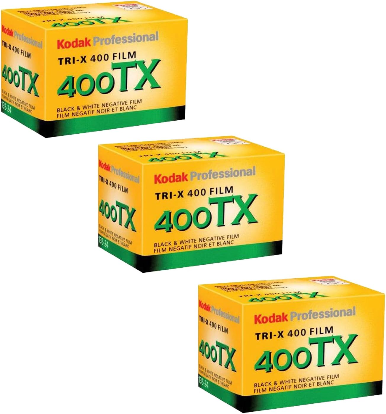 Kodak Professional Tri-X 400 Black and White Negative Film (35mm Roll Film, 24 Exposures, 3-Pack)