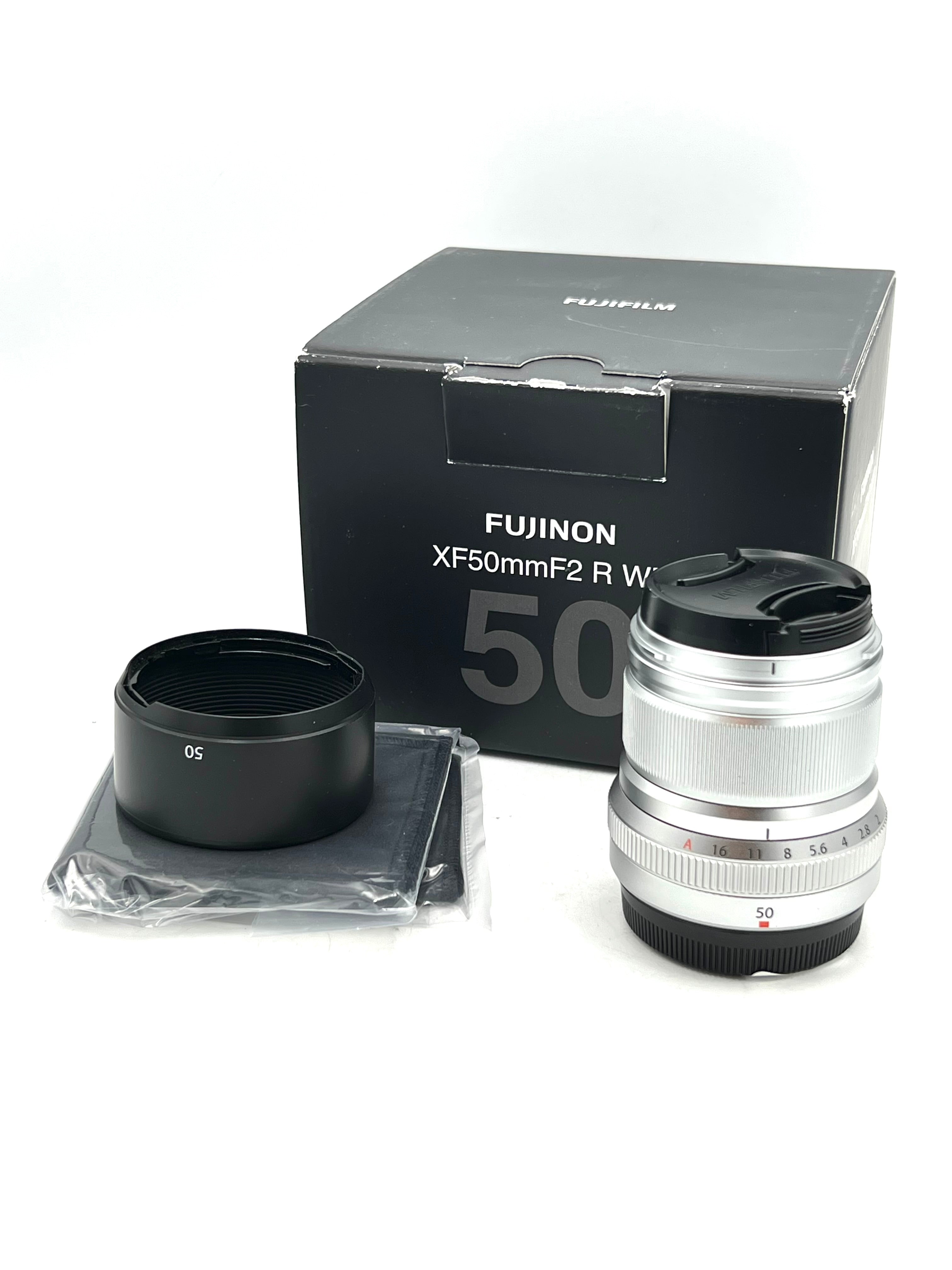 Used FUJIFILM XF 50mm f/2 R WR Lens (Silver)