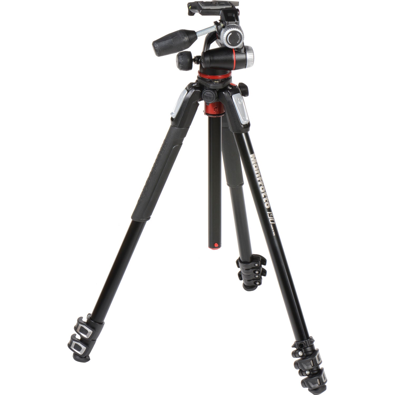 Manfrotto プロ三脚 MK190XPRO3-3W Manfrotto MK190XPRO3-3W Aluminum Tripod with 3-Way Pan/Tilt Head