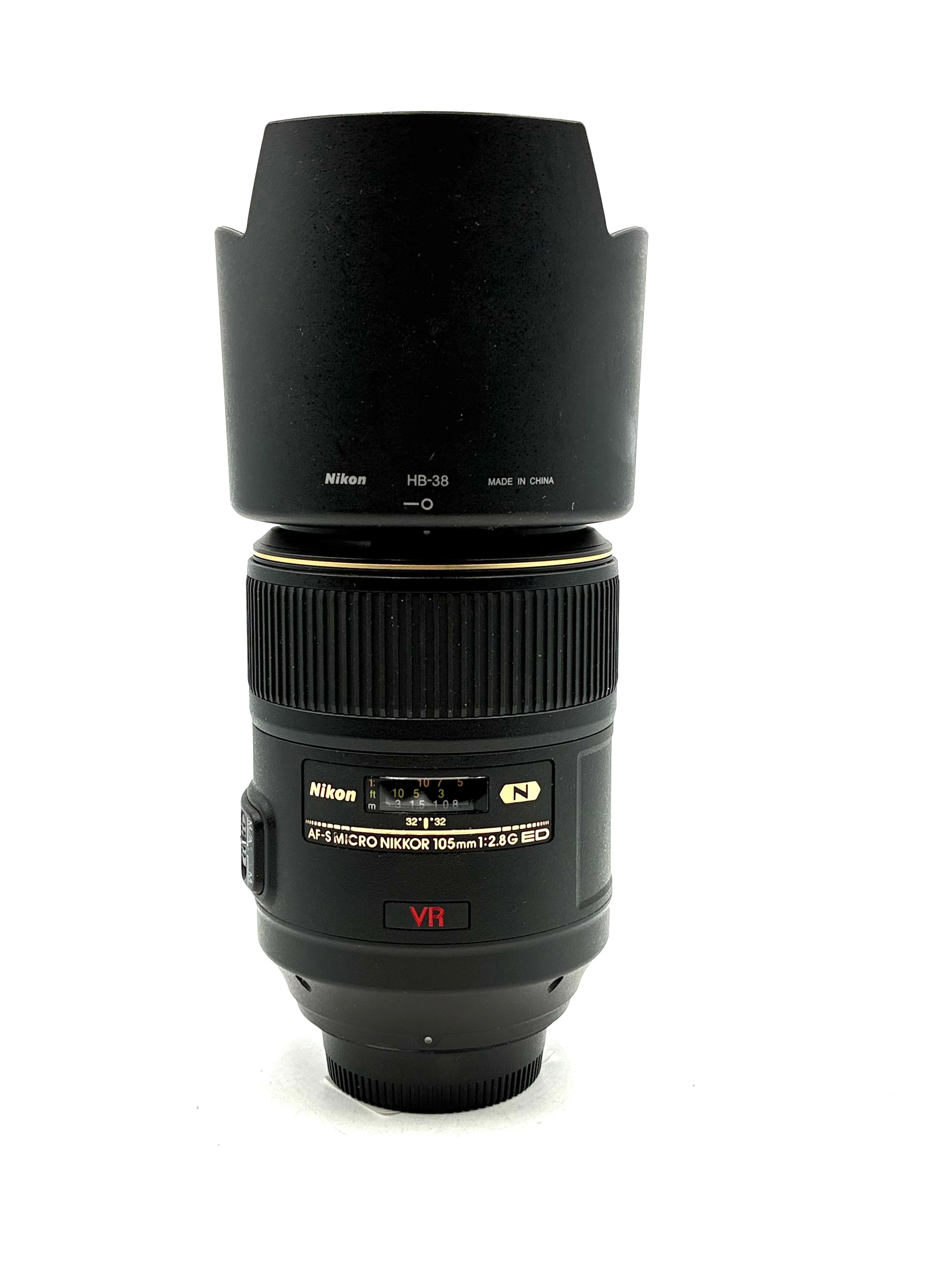 USED Nikon 105mm f2.8 G ED AF-S VR Micro Lens