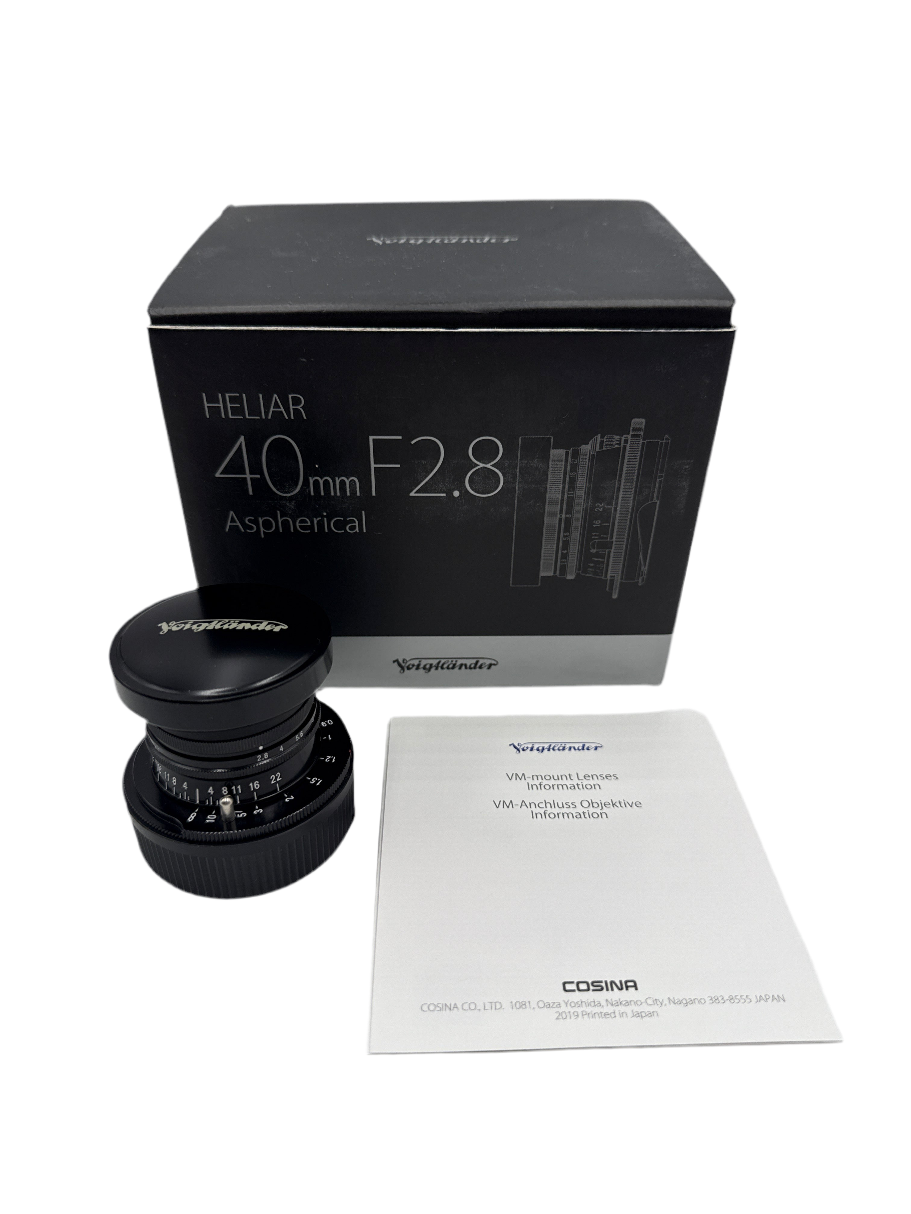 Voigtlander Heliar 40mm f/2.8 Aspherical Lens (Black)