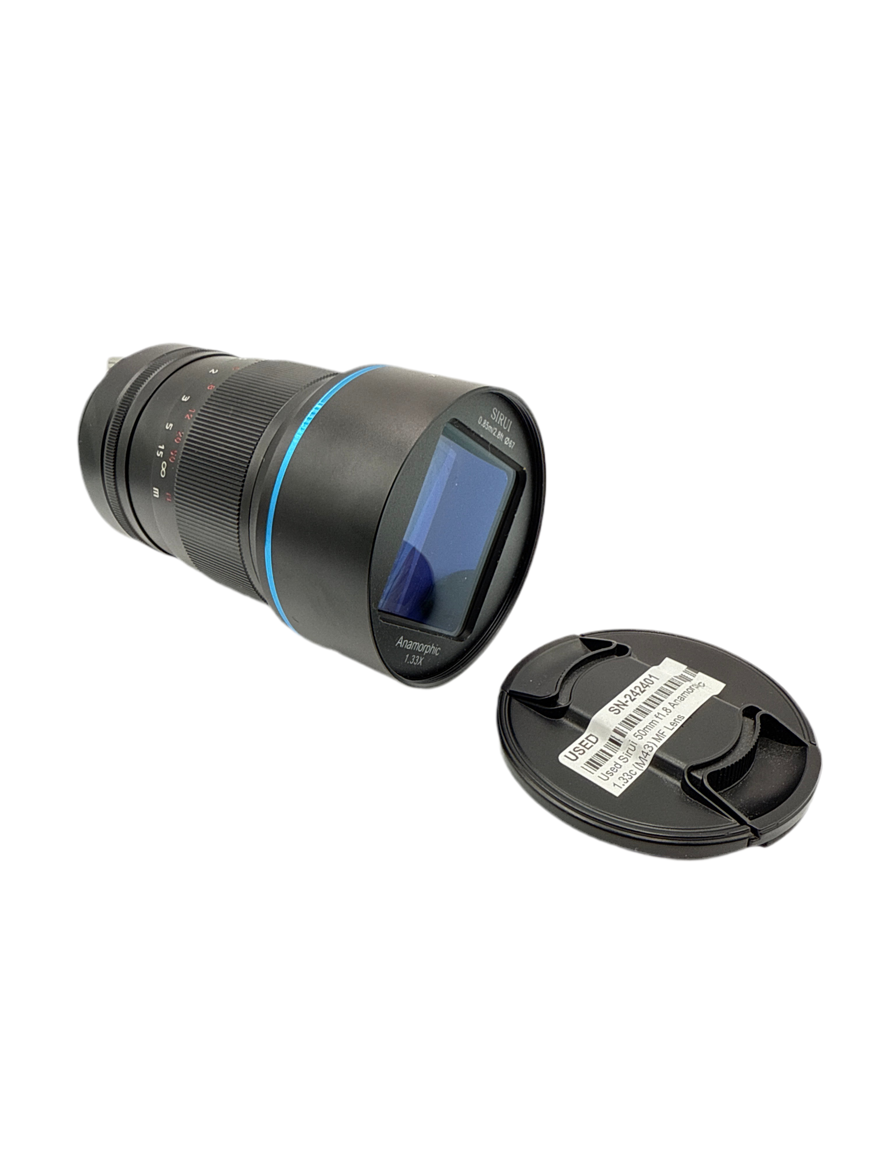 Used Sirui 50mm f1.8 Anamorphic 1.33x (M43) MF Lens
