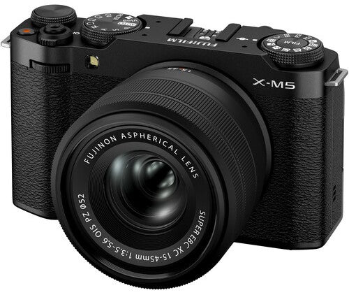 Fujifilm X-M5 Mirrorless Camera (Black) with XC 15-45mm F3.5-5.6 OIS P
