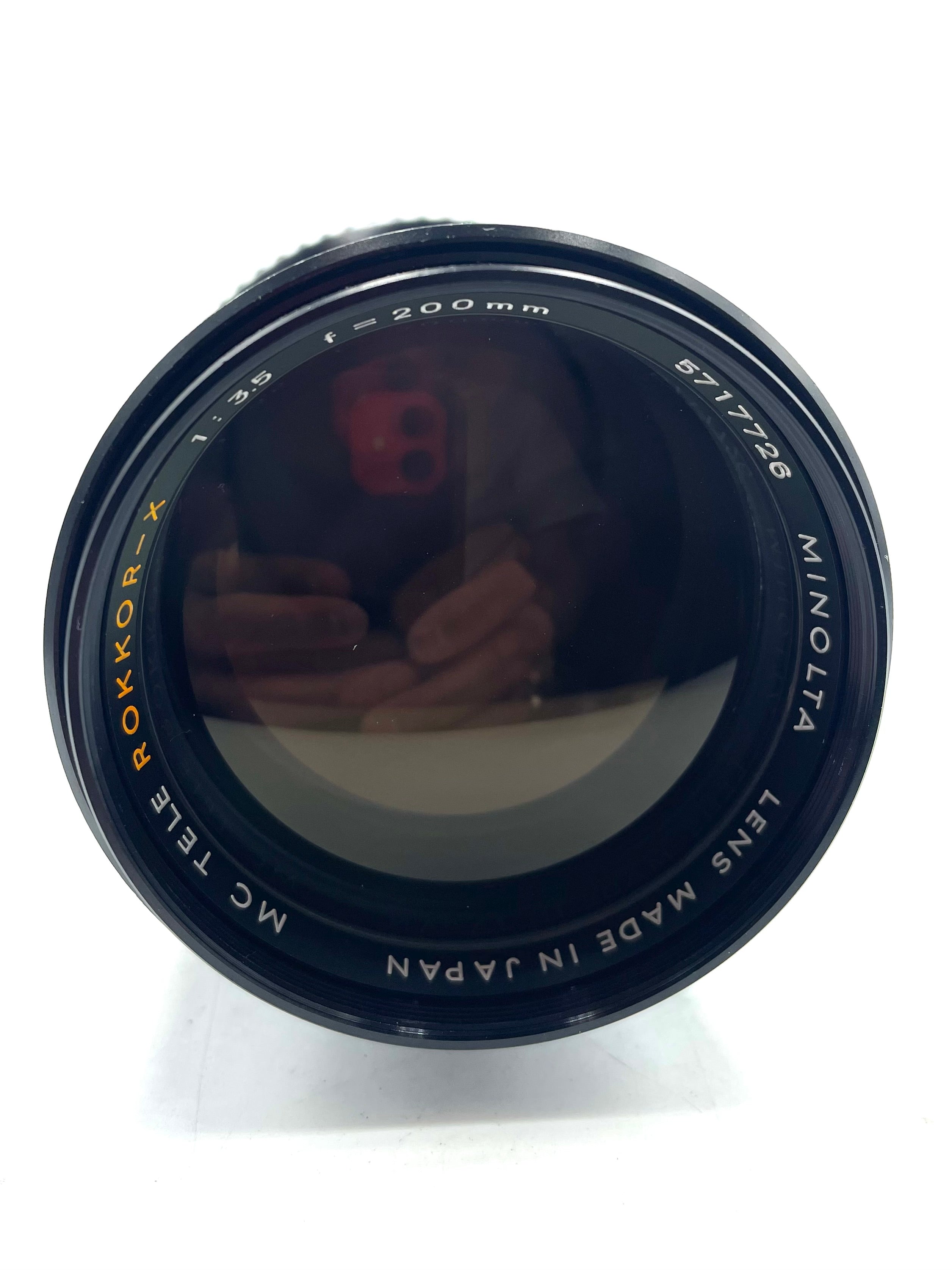 Used Minolta 200mm F3.5 MF Film Lens (Minolta MD Mount)