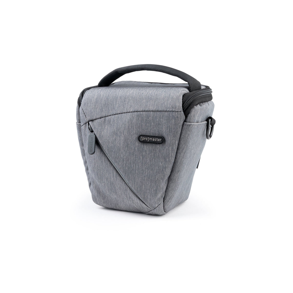 ProMaster Impulse 2.0 Medium Holster Bag in grey, angled front view