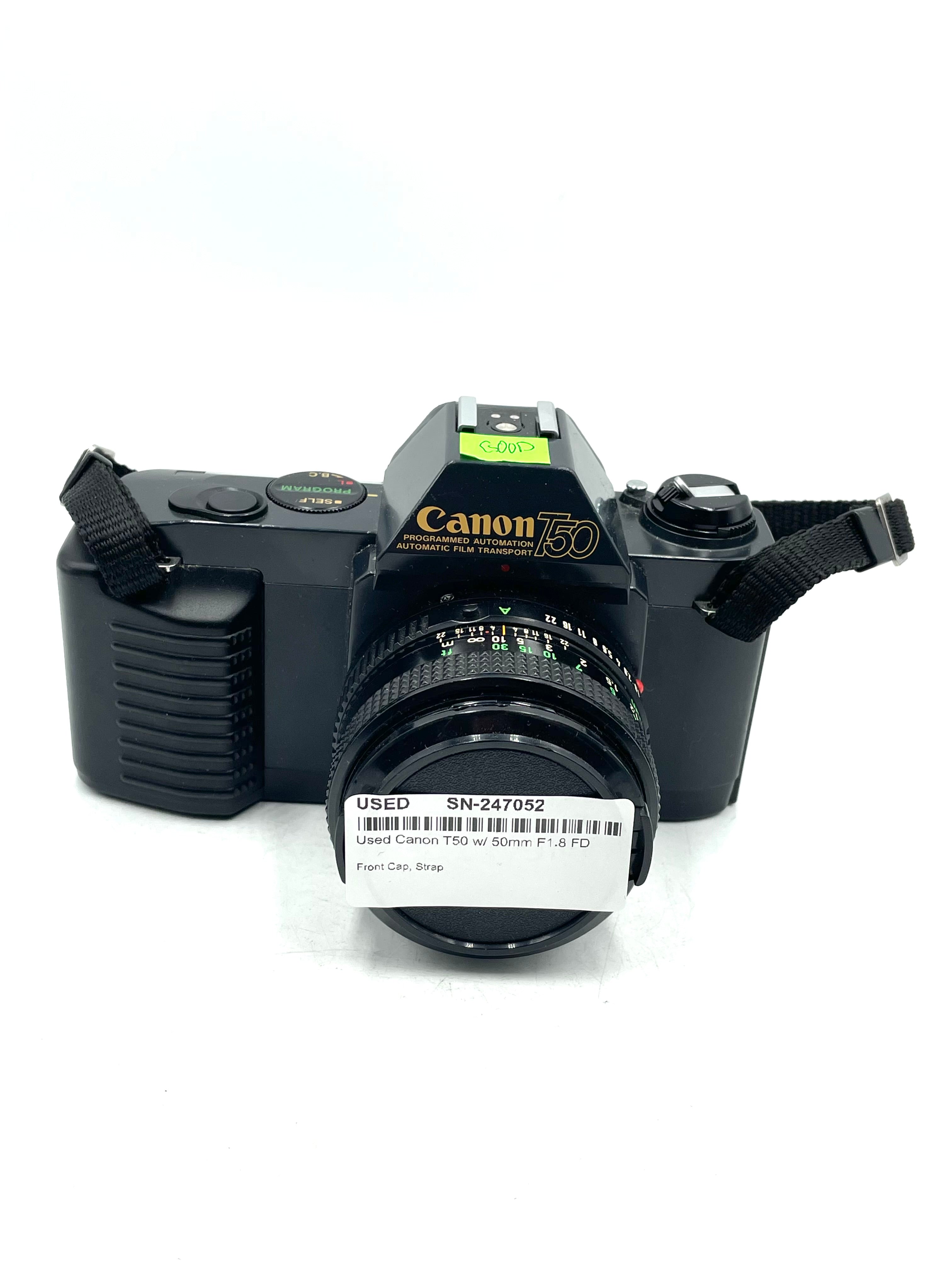 Used Canon T50 w/ 50mm F1.8 FD