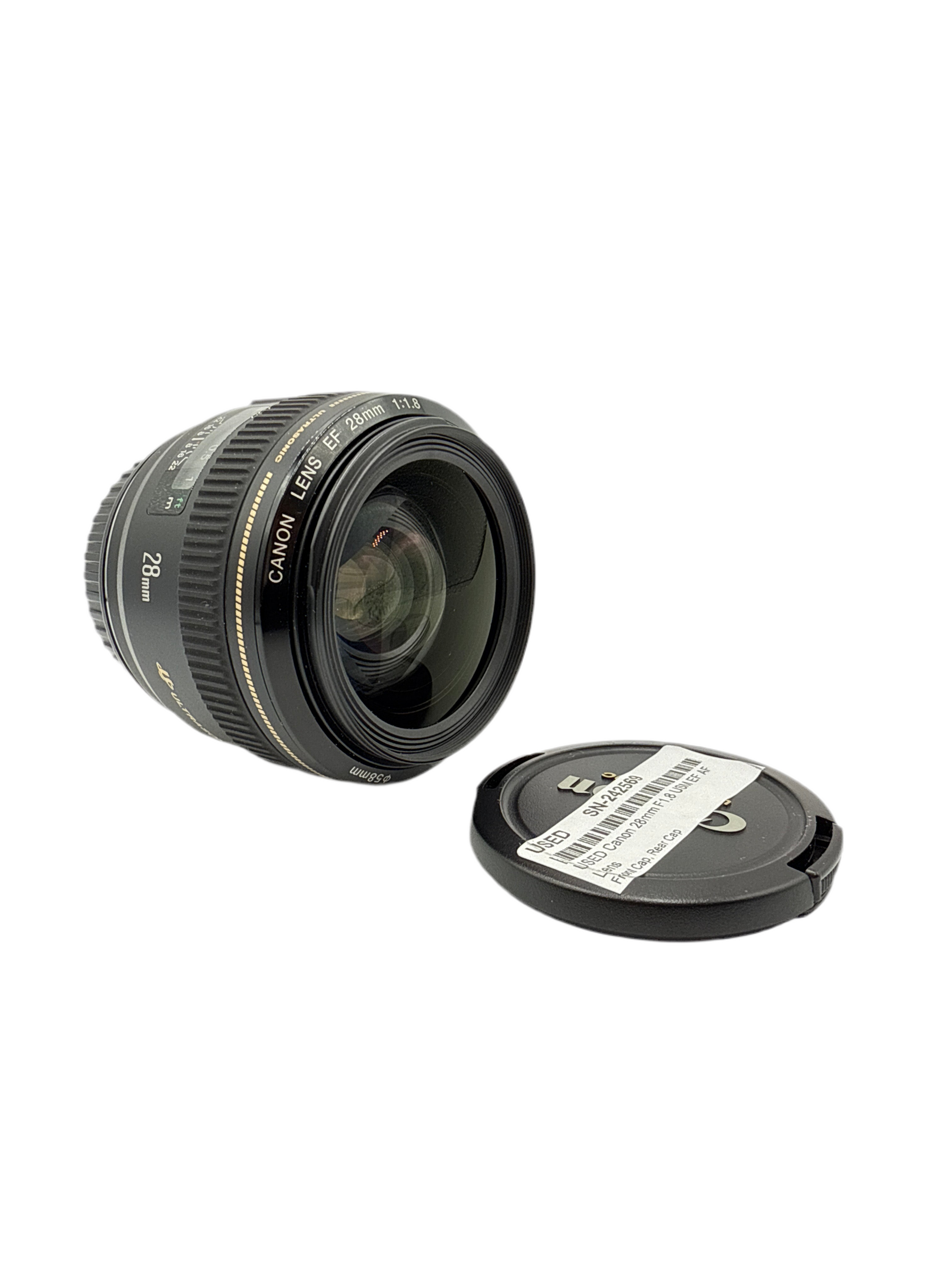 付属品無し Canon EF28mm F1.8 USM テレビ・オーディオ・カメラ レンズ