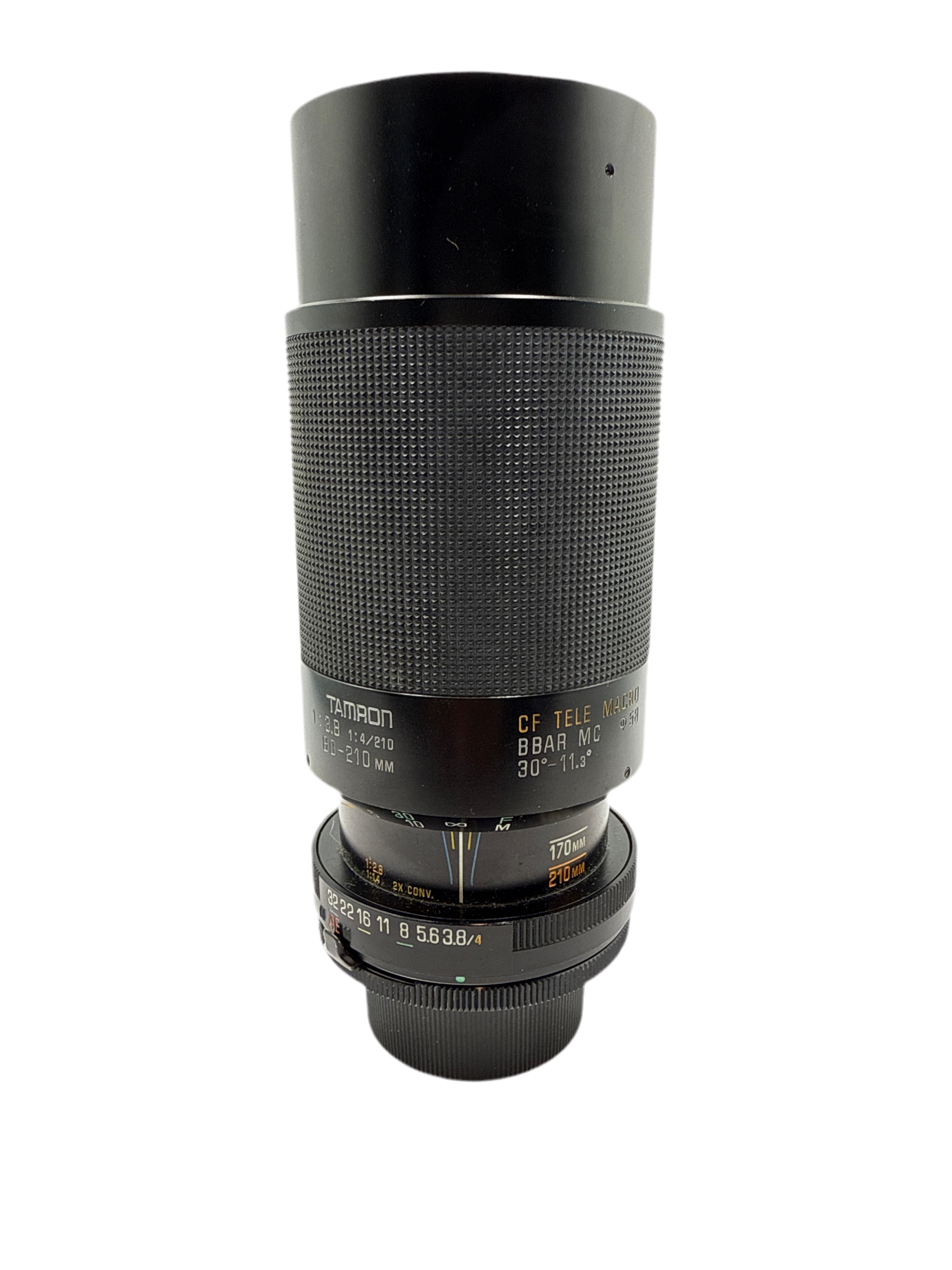 Tamron 80-210mm f/3.8 Adaptall with M42 screw mount adapter (0200)