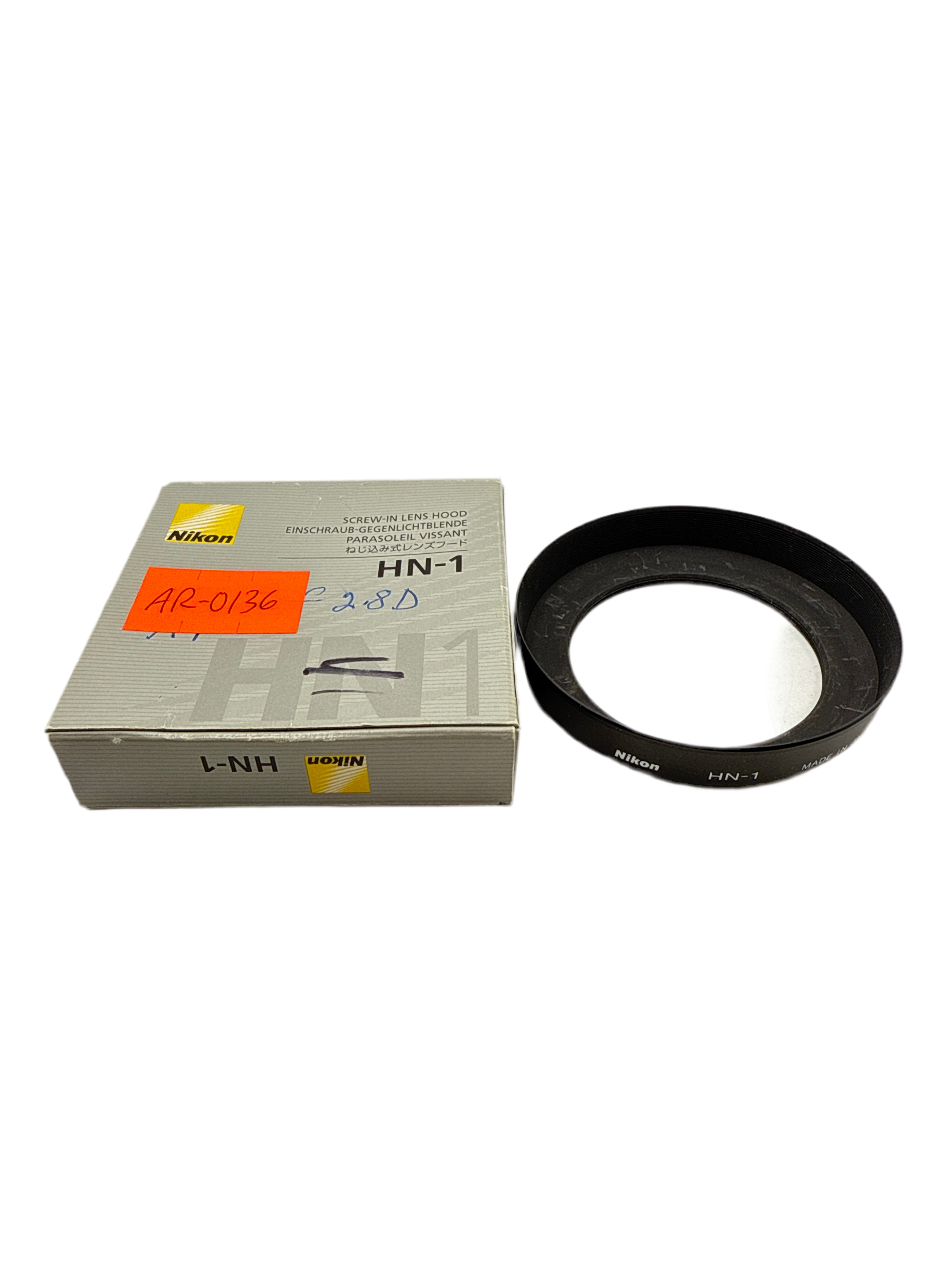 Nikon HN-1 Screw-In Lens Hood for MF 24mm f2.8/28mm f2/PC 35mm f2.8 (In Box) (0136)