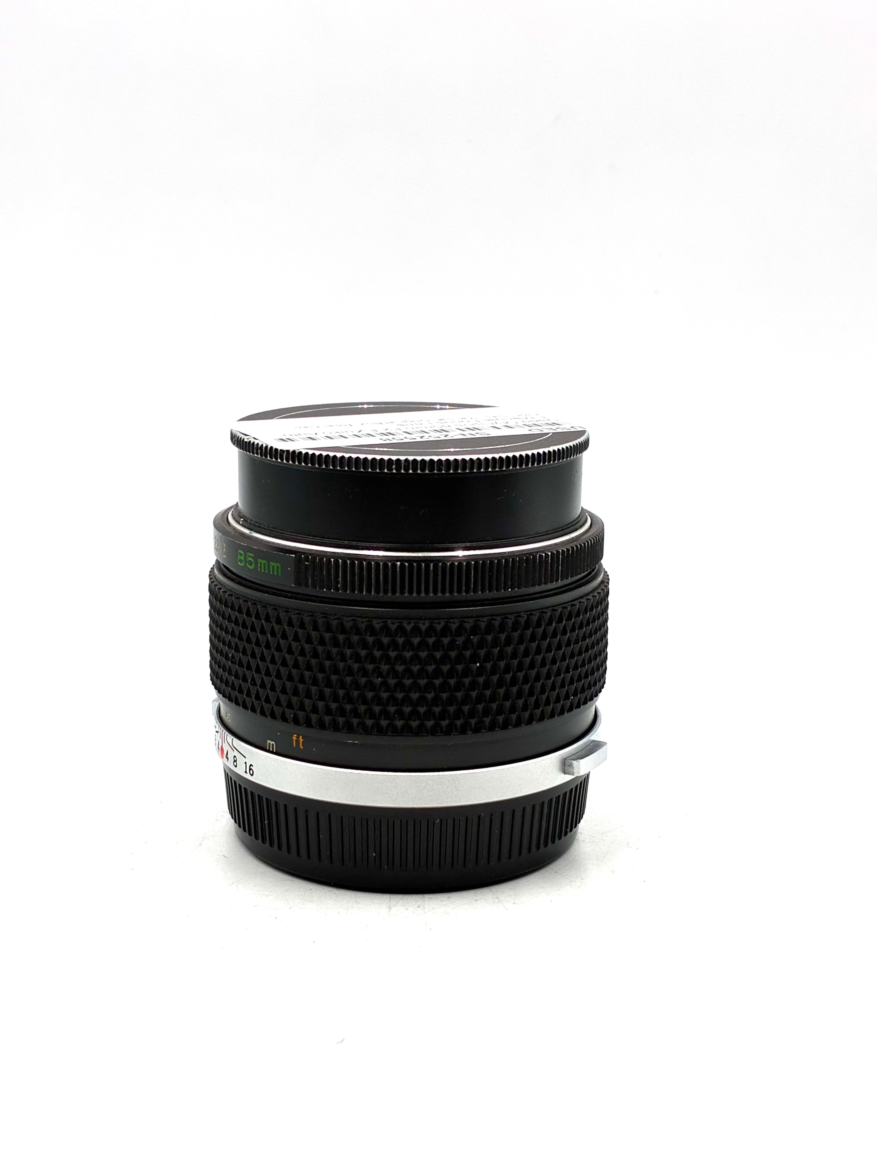 Used Olympus 85mm F2 F.Zuiko Auto-T Manual Focus Lens