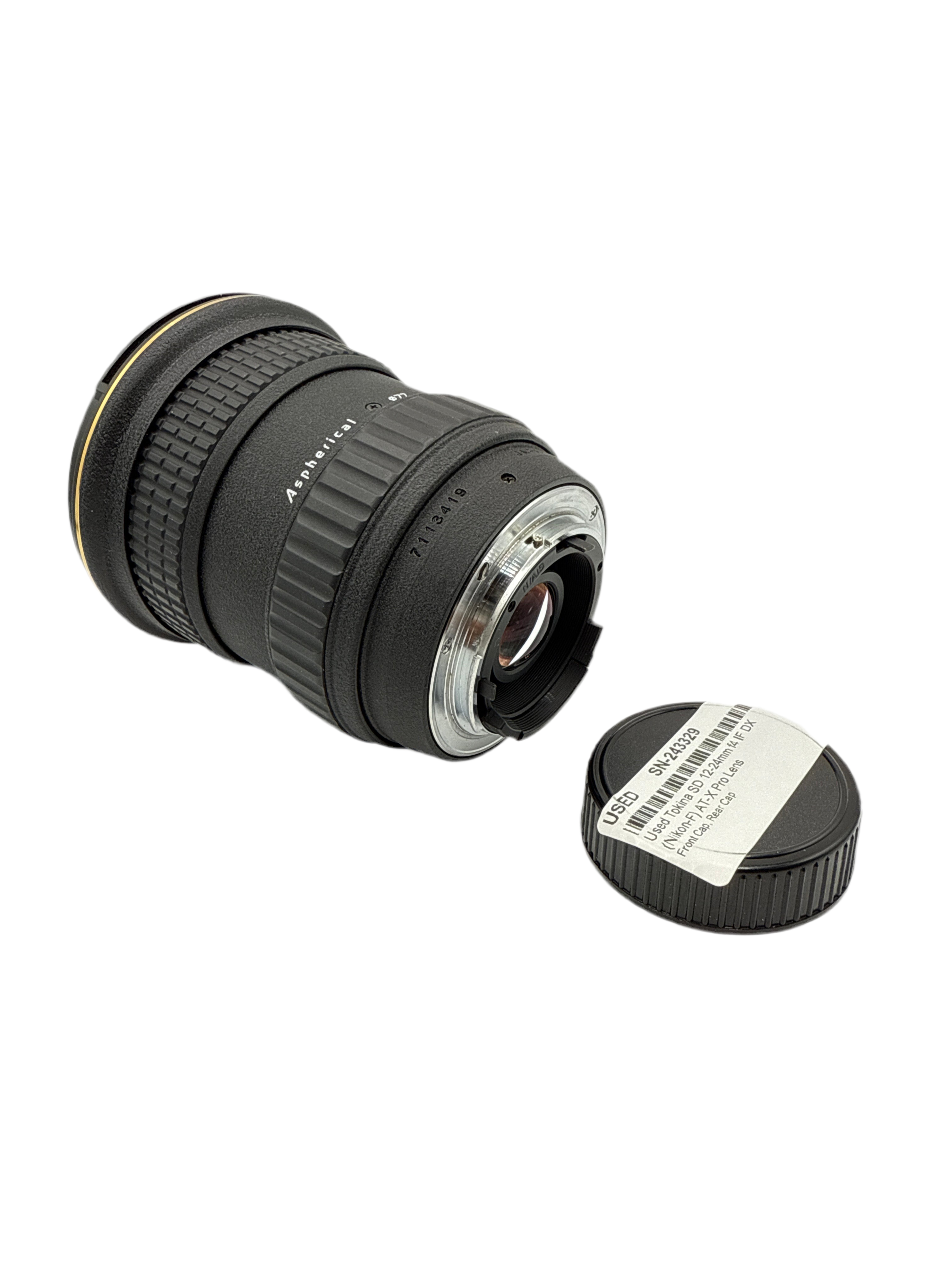 Used Tokina SD 12-24mm f4 IF DX (Nikon-F) AT-X Pro Lens