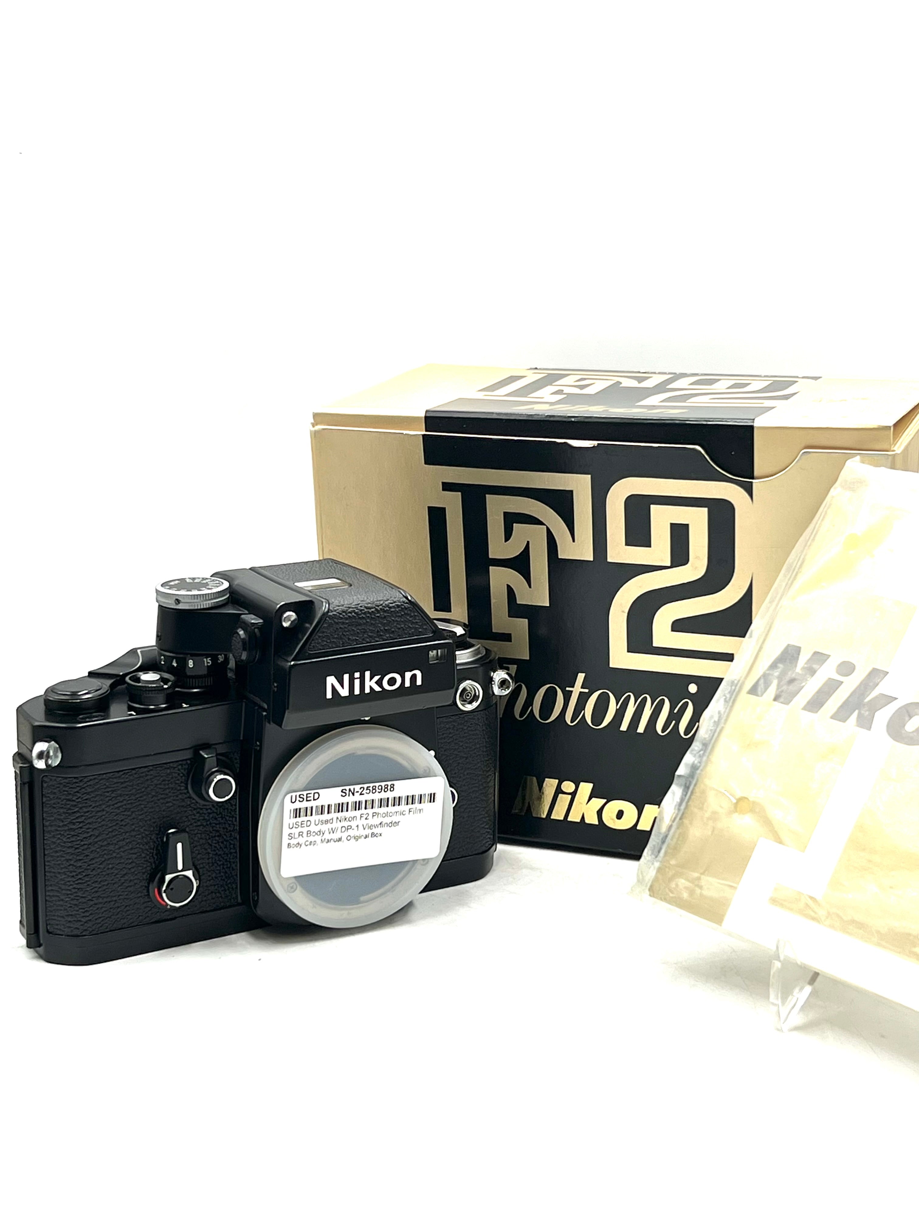 USED Used Nikon F2 Photomic Film SLR Body W/ DP-1 Viewfinder