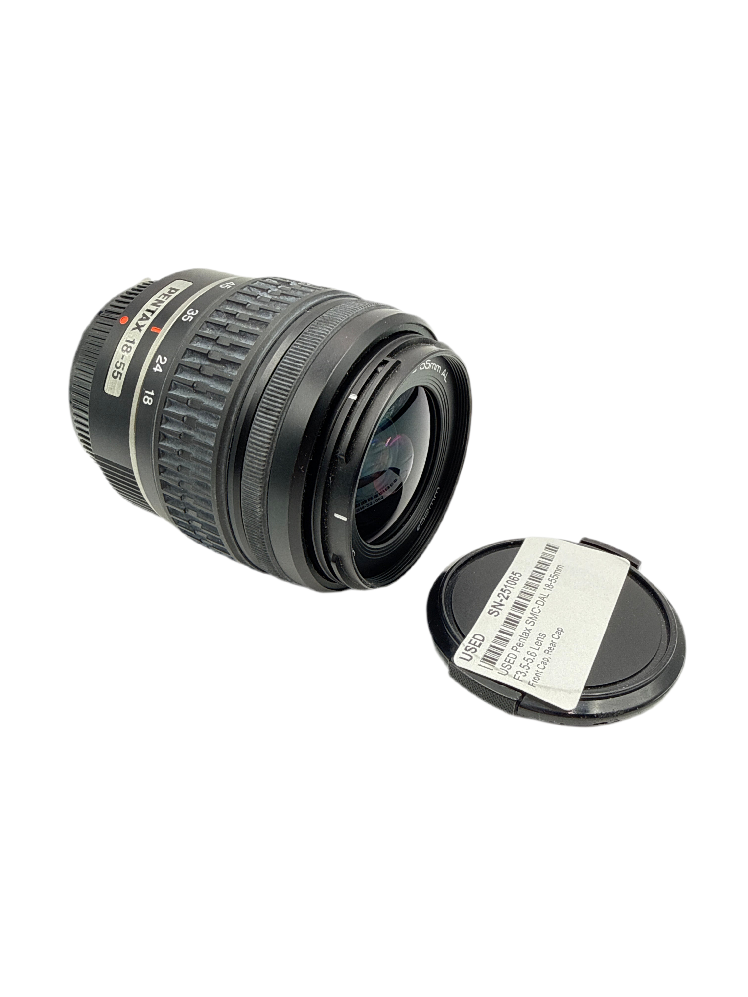 USED Pentax SMC-DAL 18-55mm F3.5-5.6 Lens