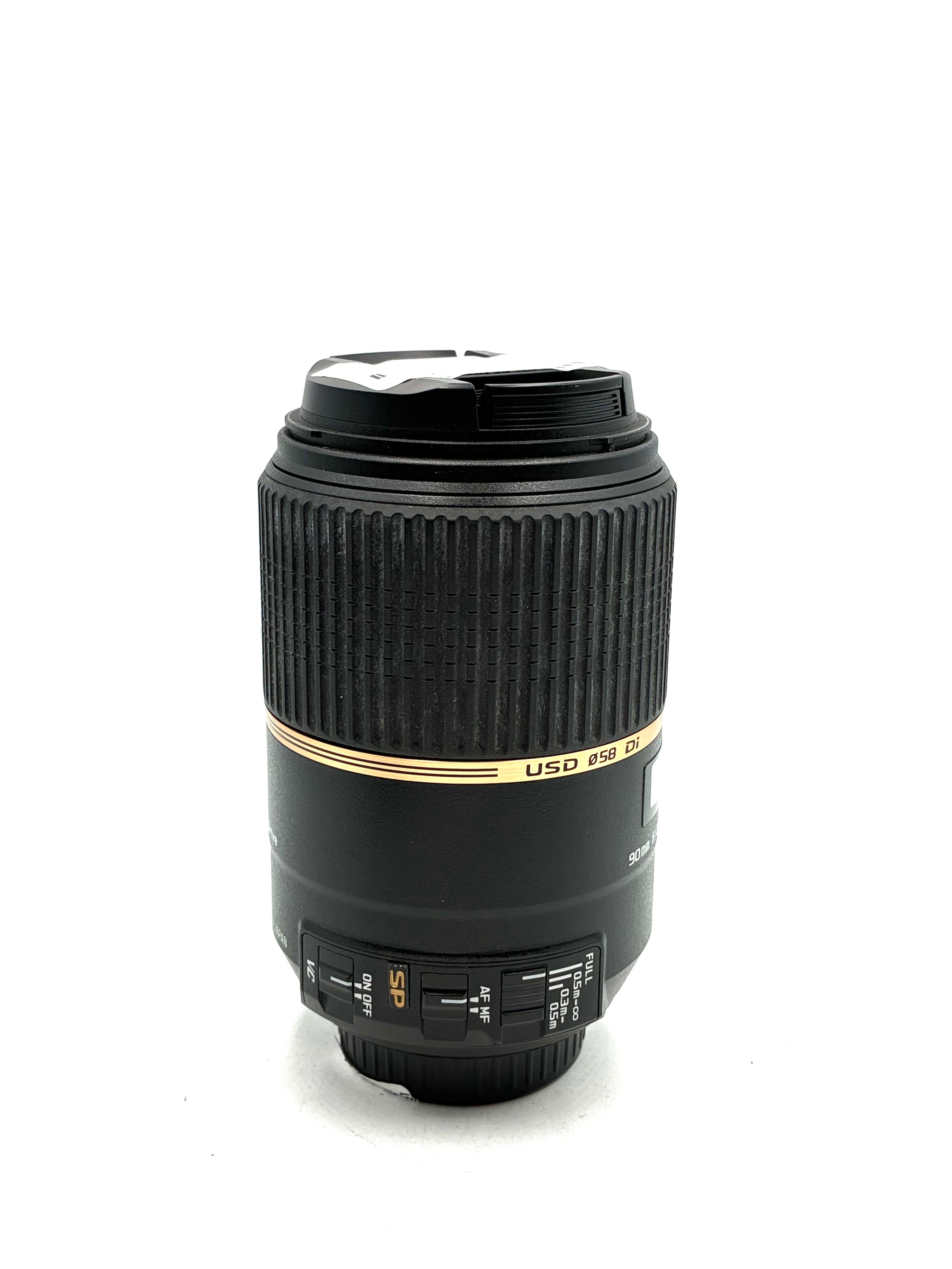 USED Tamron SP 90mm F2.8 Di Macro 1:1 VC USD Lens (Nikon F)