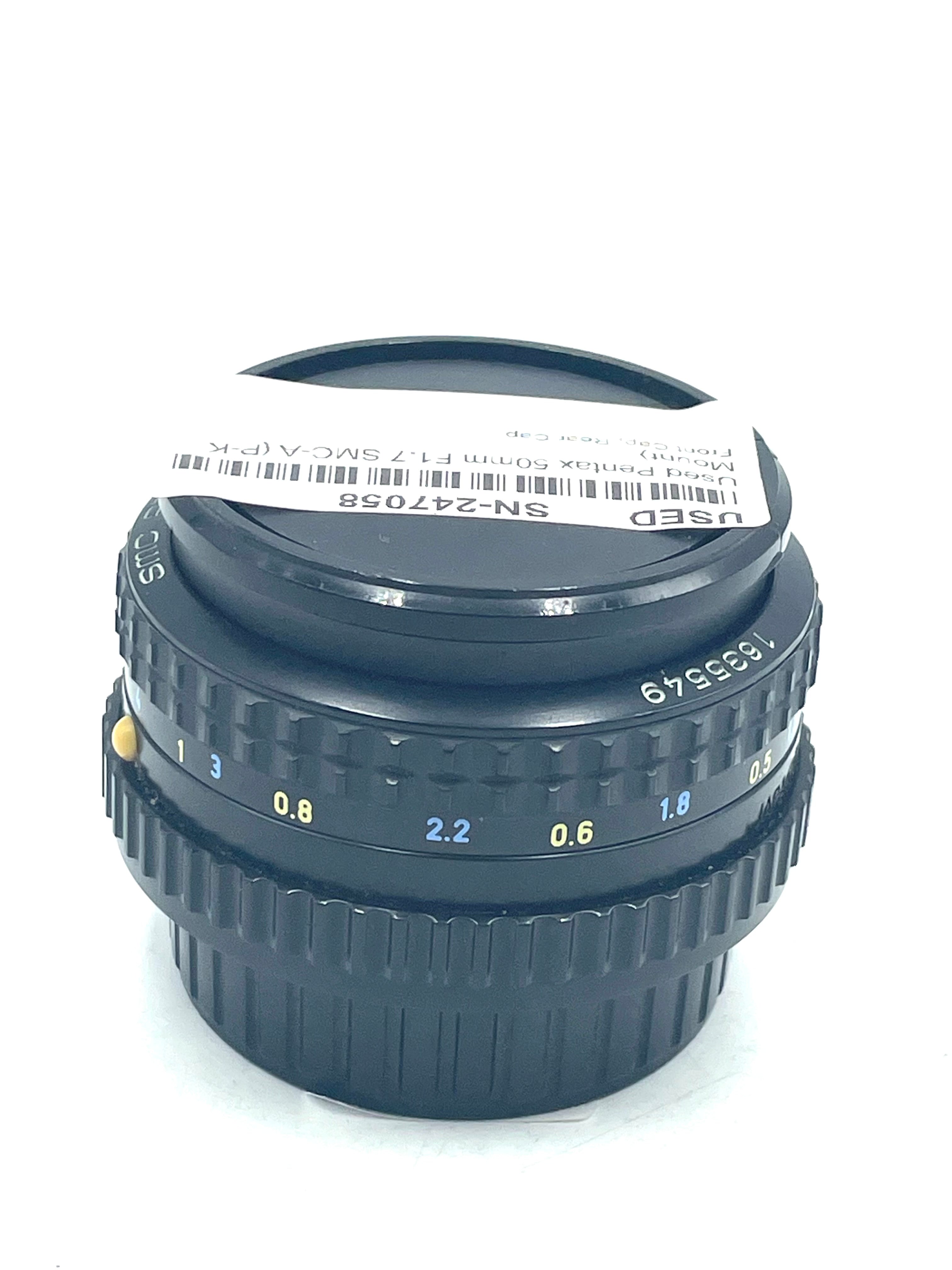 Used Pentax 50mm F1.7 SMC-A (P-K Mount)