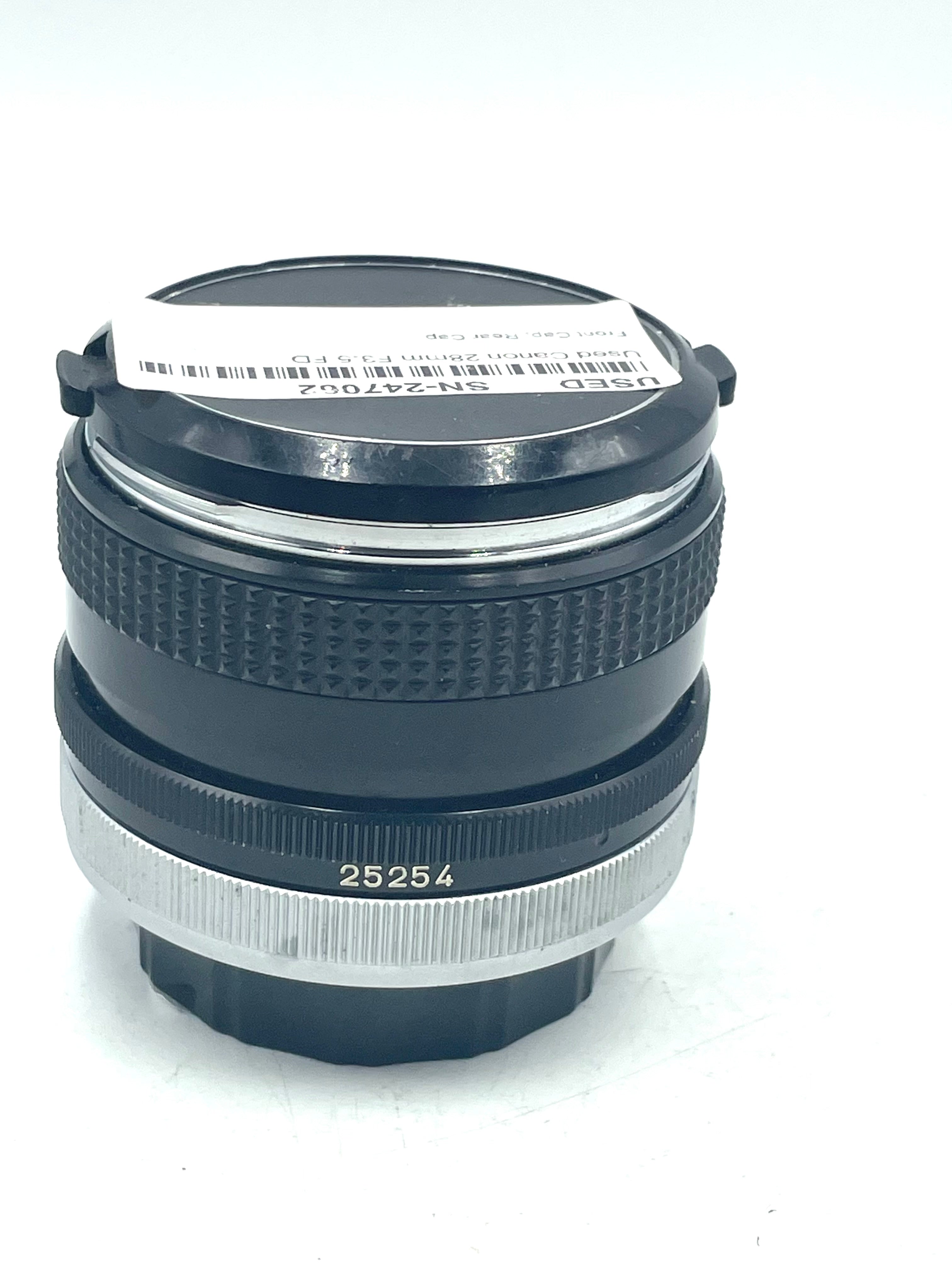 Used Canon 28mm F3.5 FD