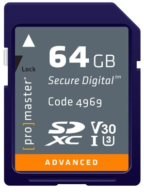 Promaster 4969 64GB SDXC 633X Advanced Memory Card