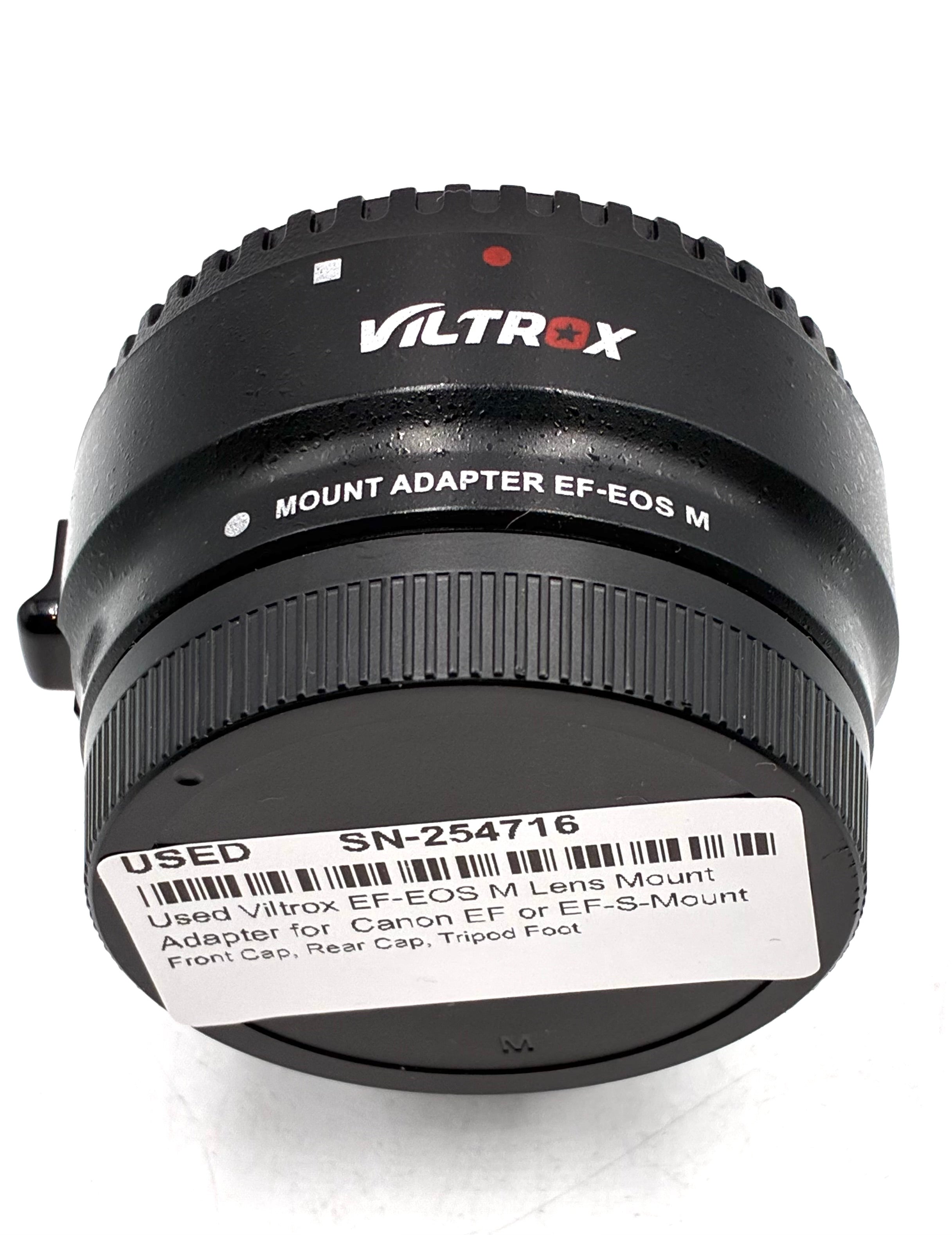 Used Viltrox EF-EOS M Lens Mount Adapter for  Canon EF or EF-S-Mount Lens to Canon EF-M Mount Camera
