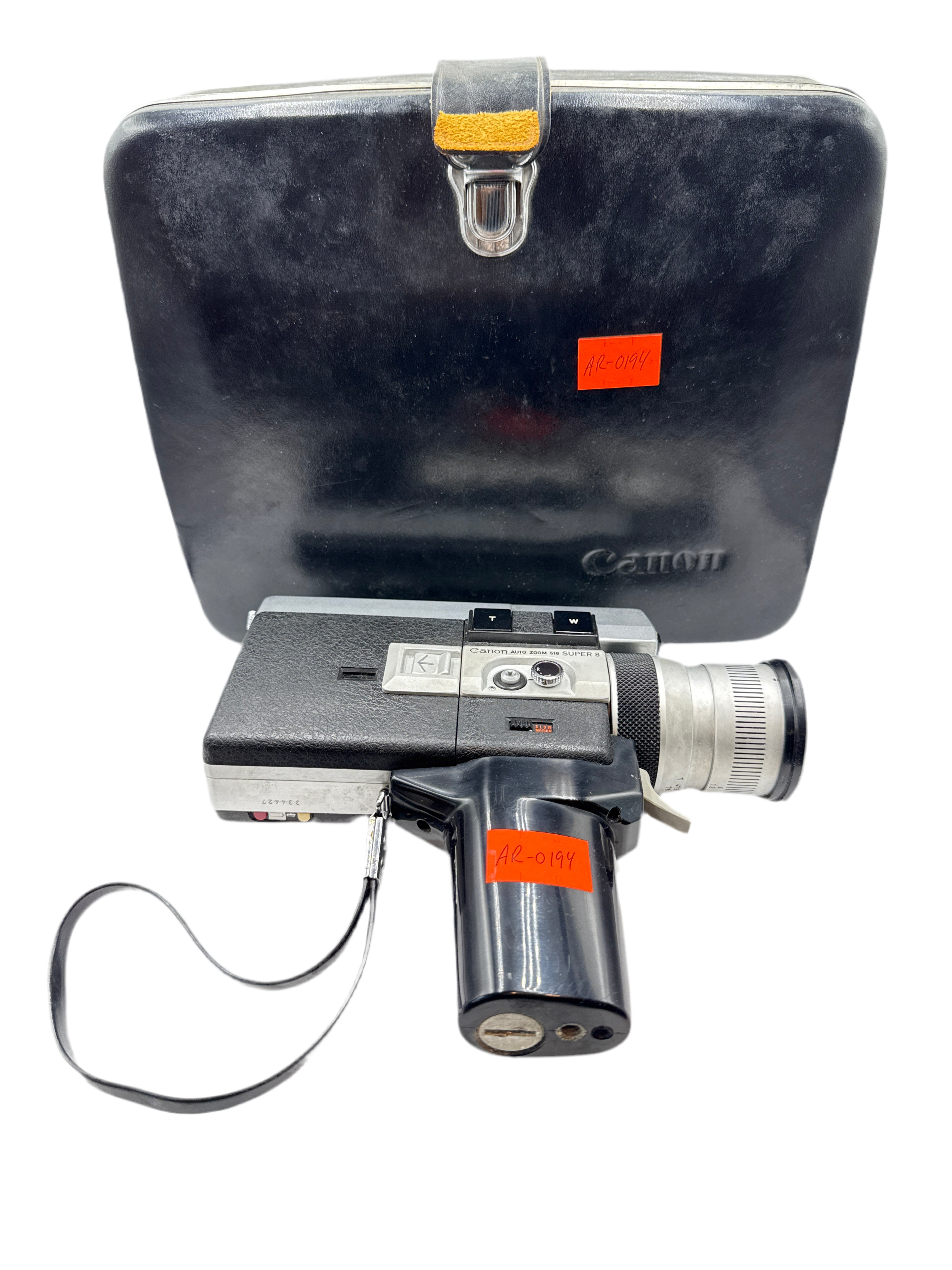 Canon Auto Zoom 518 Super 8 Movie Video Film Camera With Case Untested (0194)