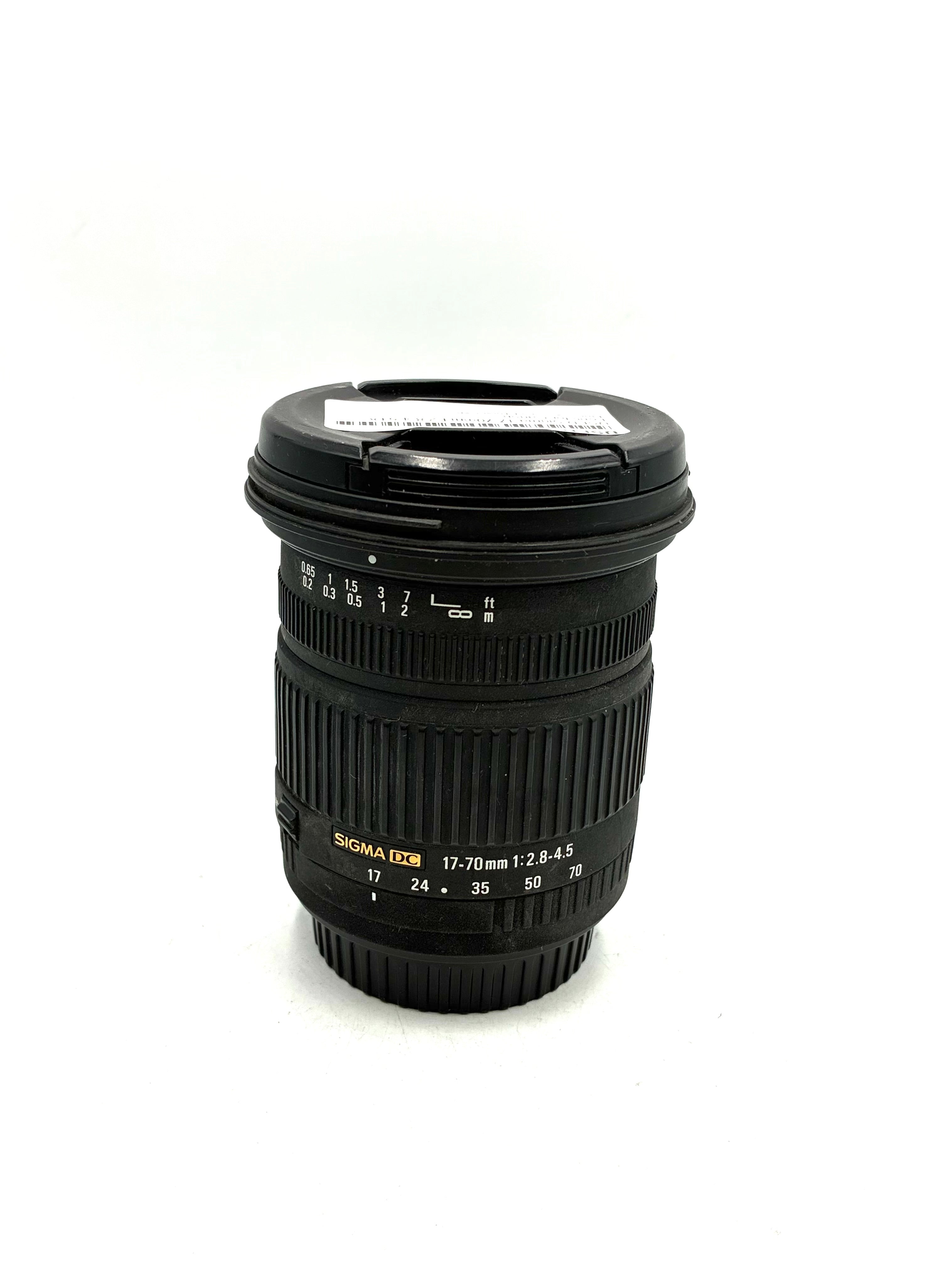 USED Sigma 17-70mm F2.8-4.5 DC Lens for Canon