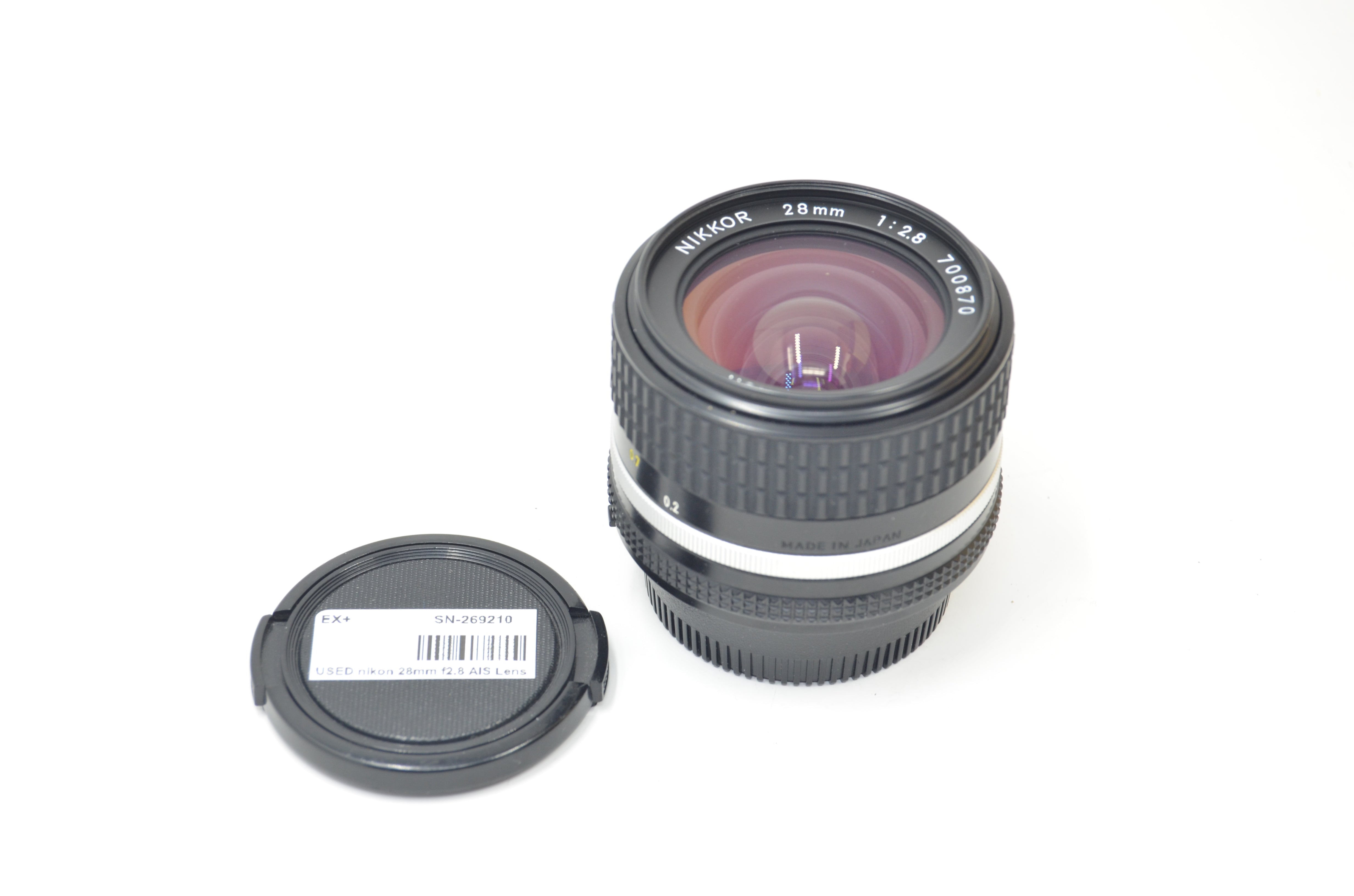 USED nikon 28mm f2.8 AIS Lens