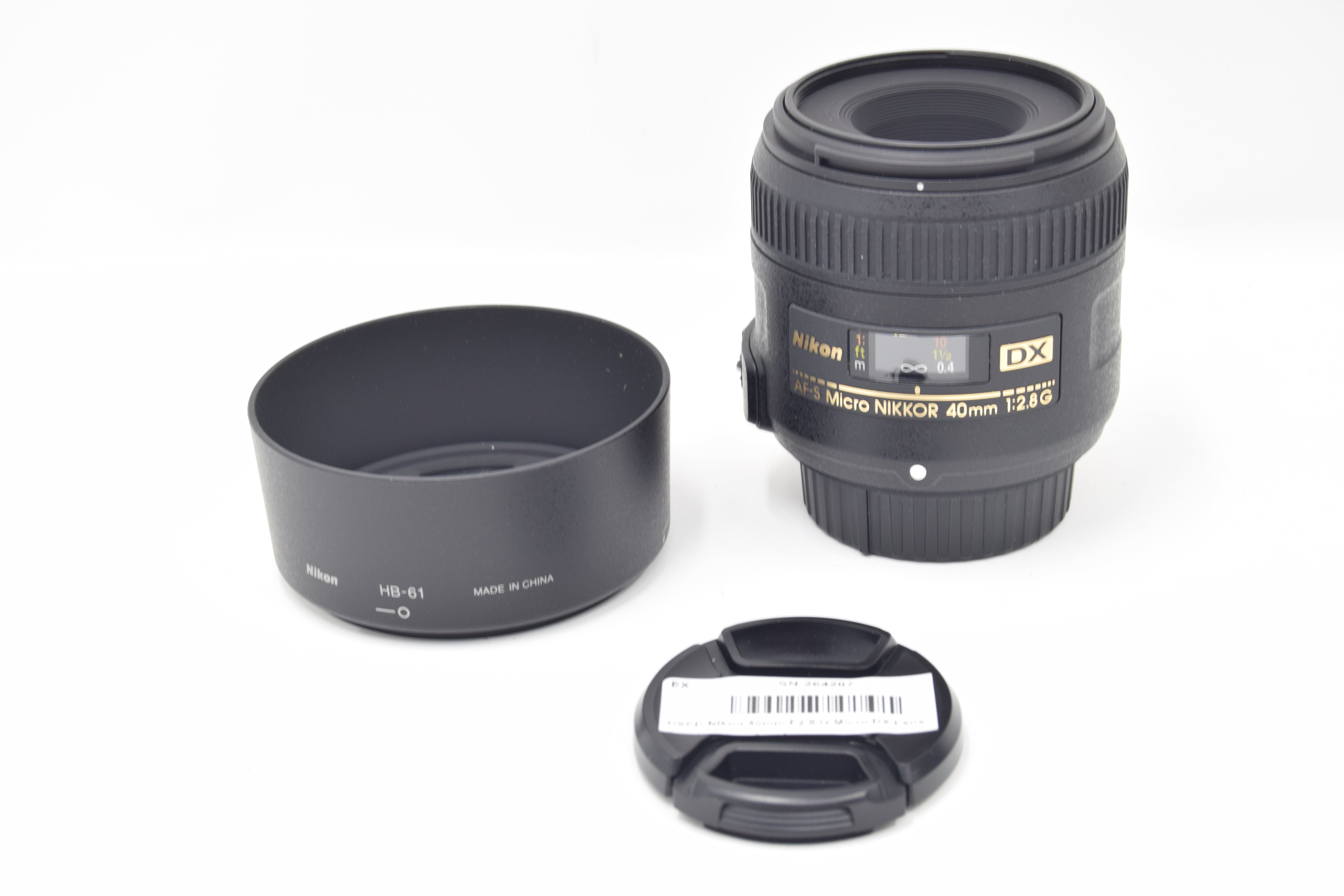 USED Nikon 40mm F2.8 G Micro DX Lens