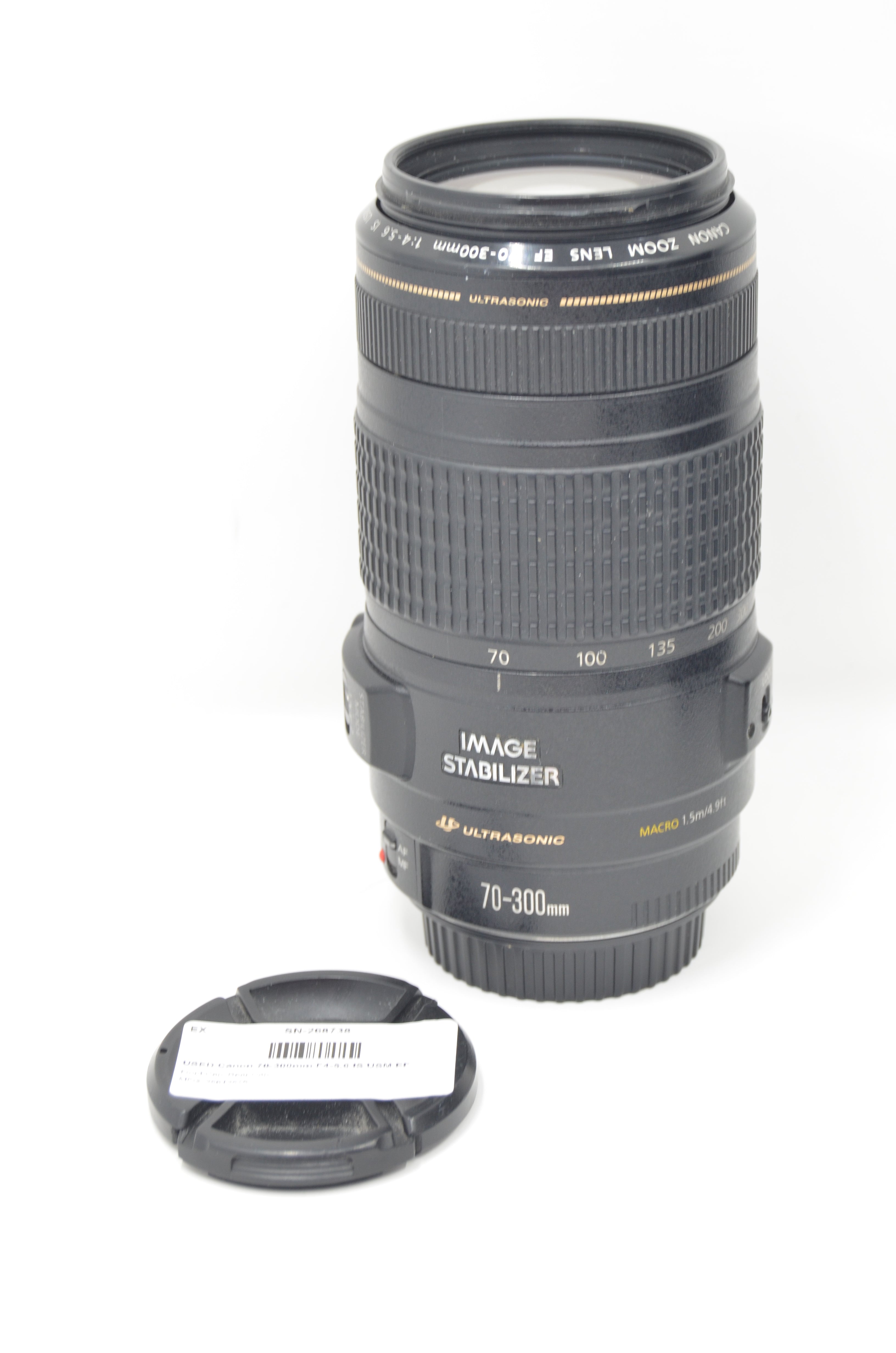 USED Canon 70-300mm F4-5.6 IS USM EF