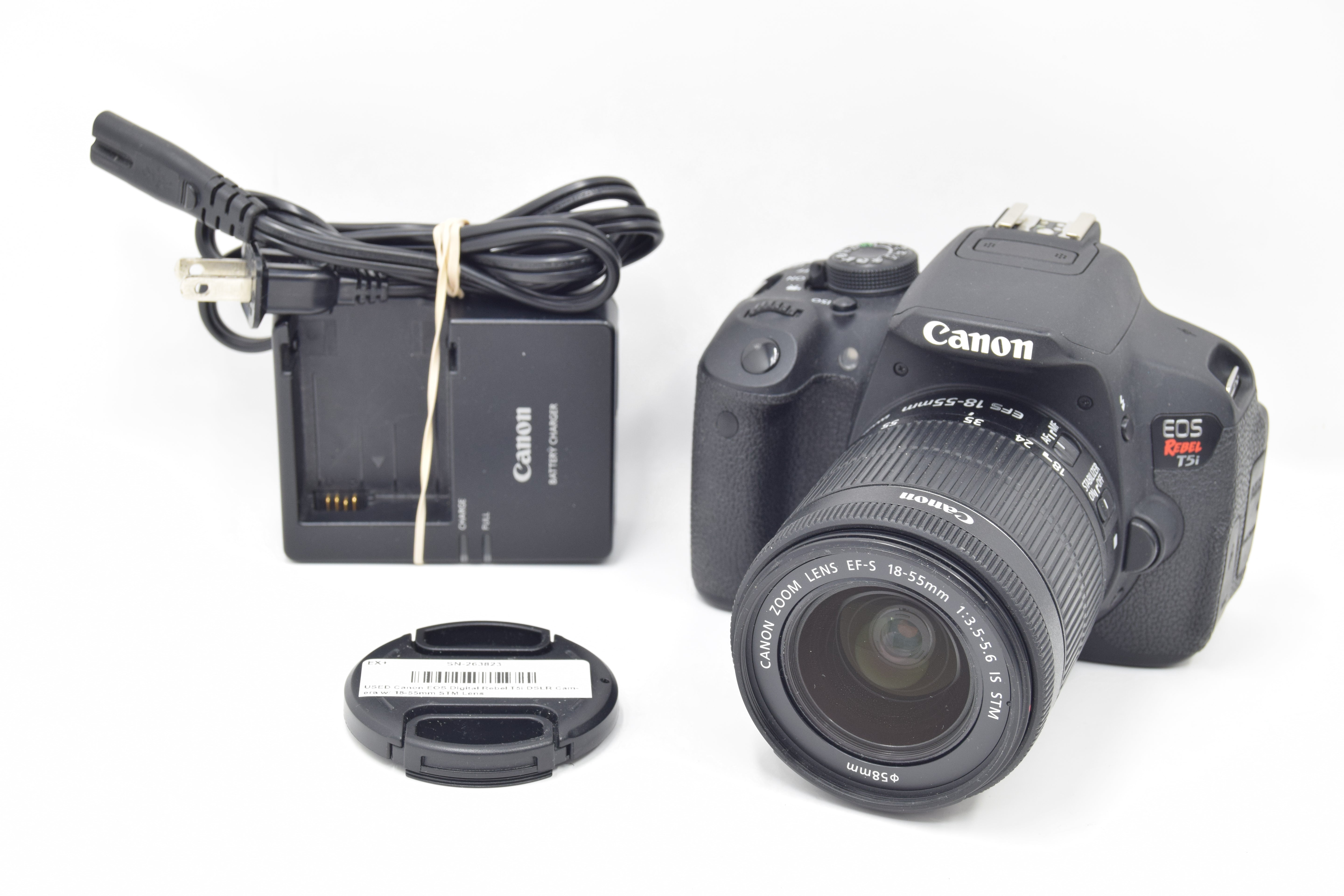 USED Canon EOS Digital Rebel T5i DSLR Camera w/ 18-55mm STM Lens