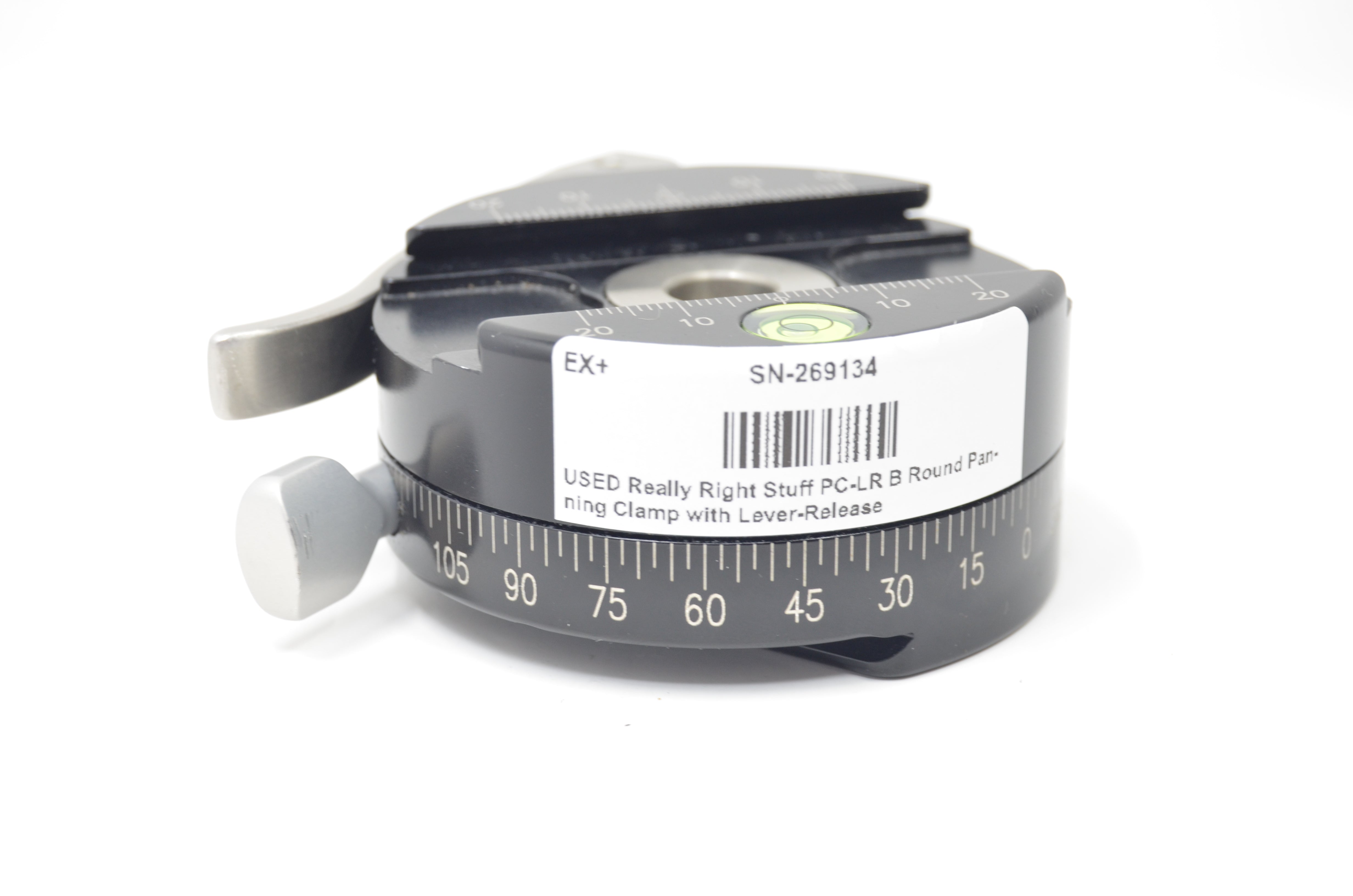 USED Really Right Stuff PC-LR B Round Panning Clamp with Lever-Release