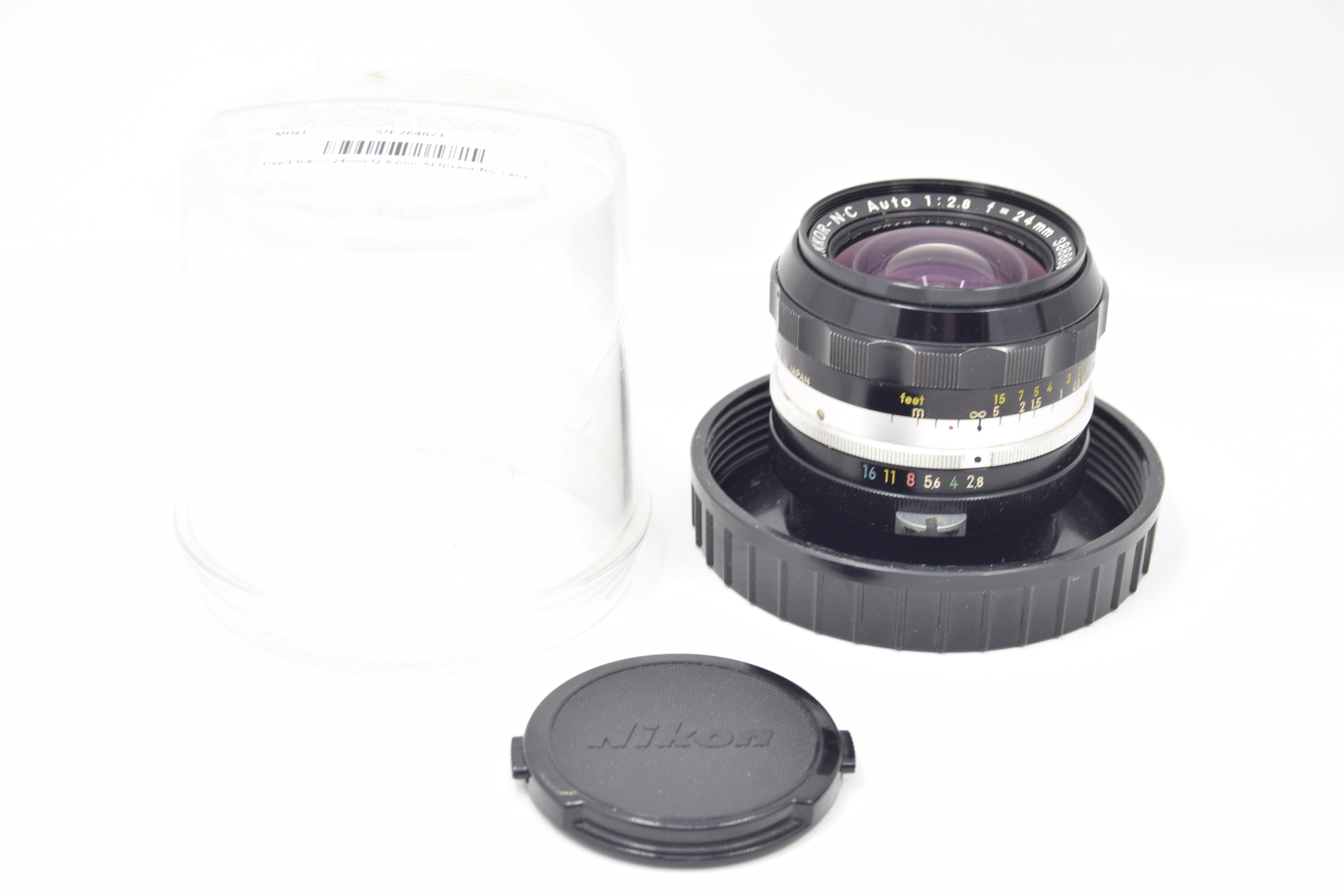 Used Nikon 24mm f2.8 non-AI Nikkor-NC Lens