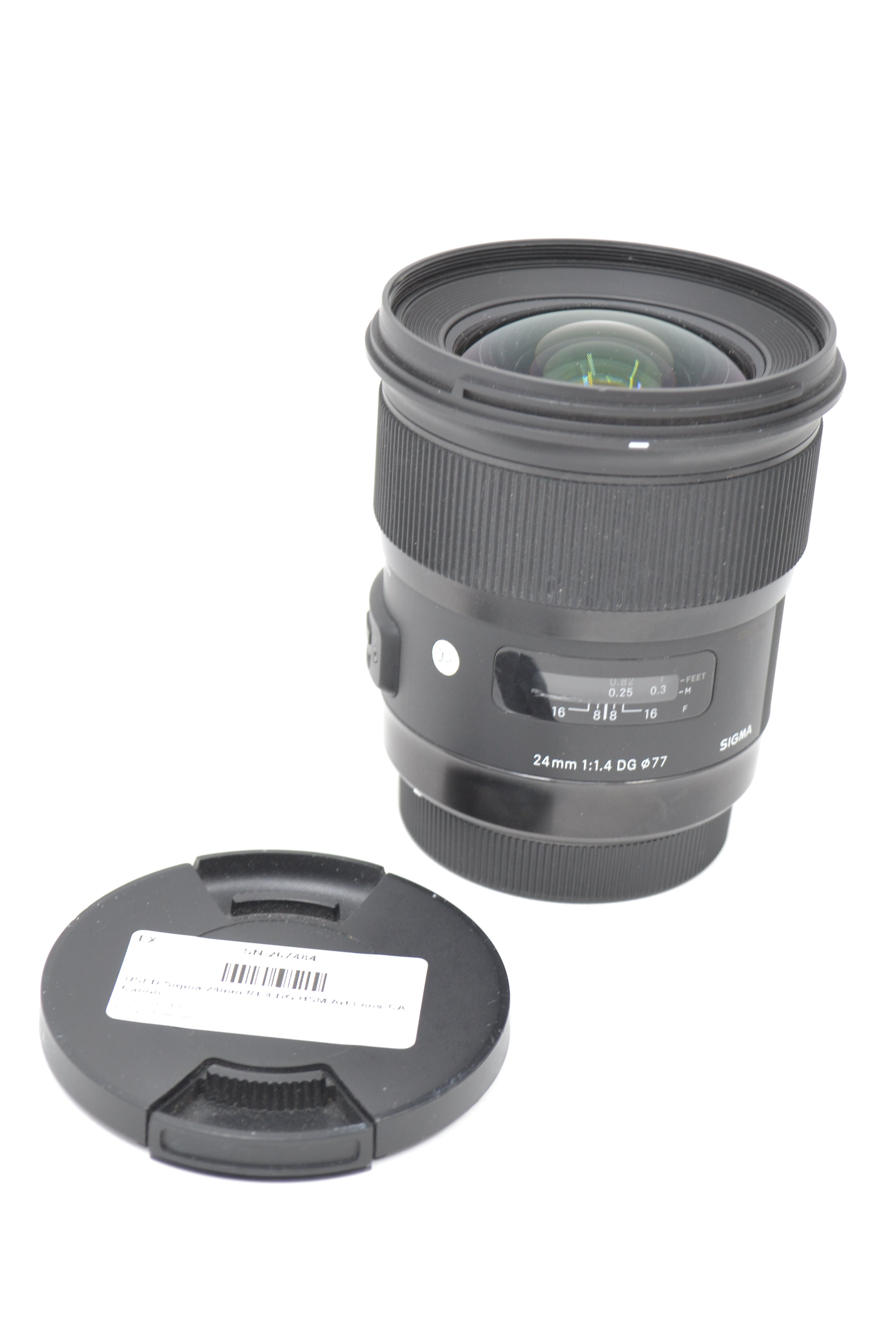 USED Sigma 24mm f/1.4 DG HSM Art Lens-CA Canon