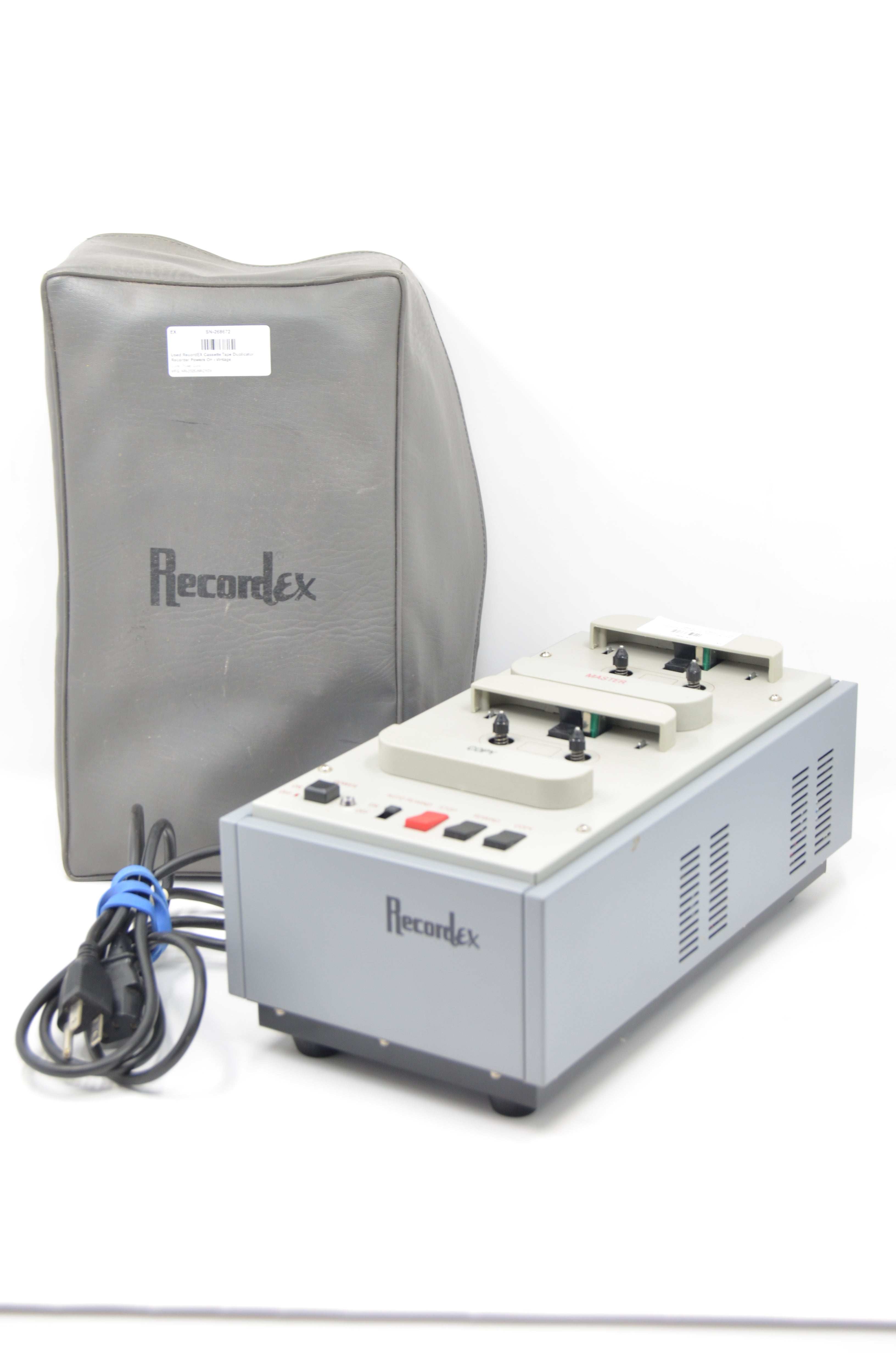 Used RecordEX Cassette Tape Duplicator Recorder Powers On - Vintage
