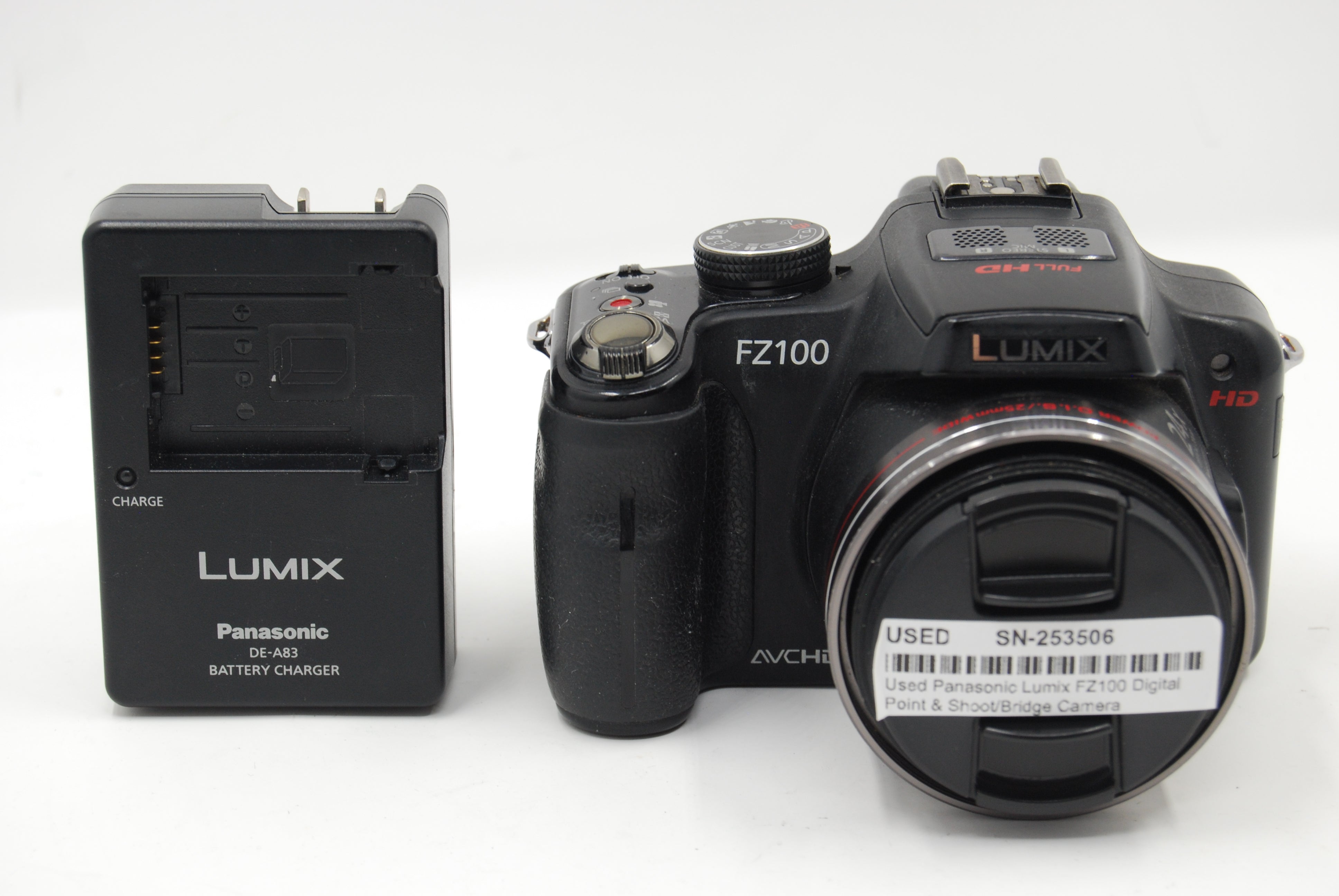 Used Panasonic Lumix FZ100 Digital Point & Shoot/Bridge Camera