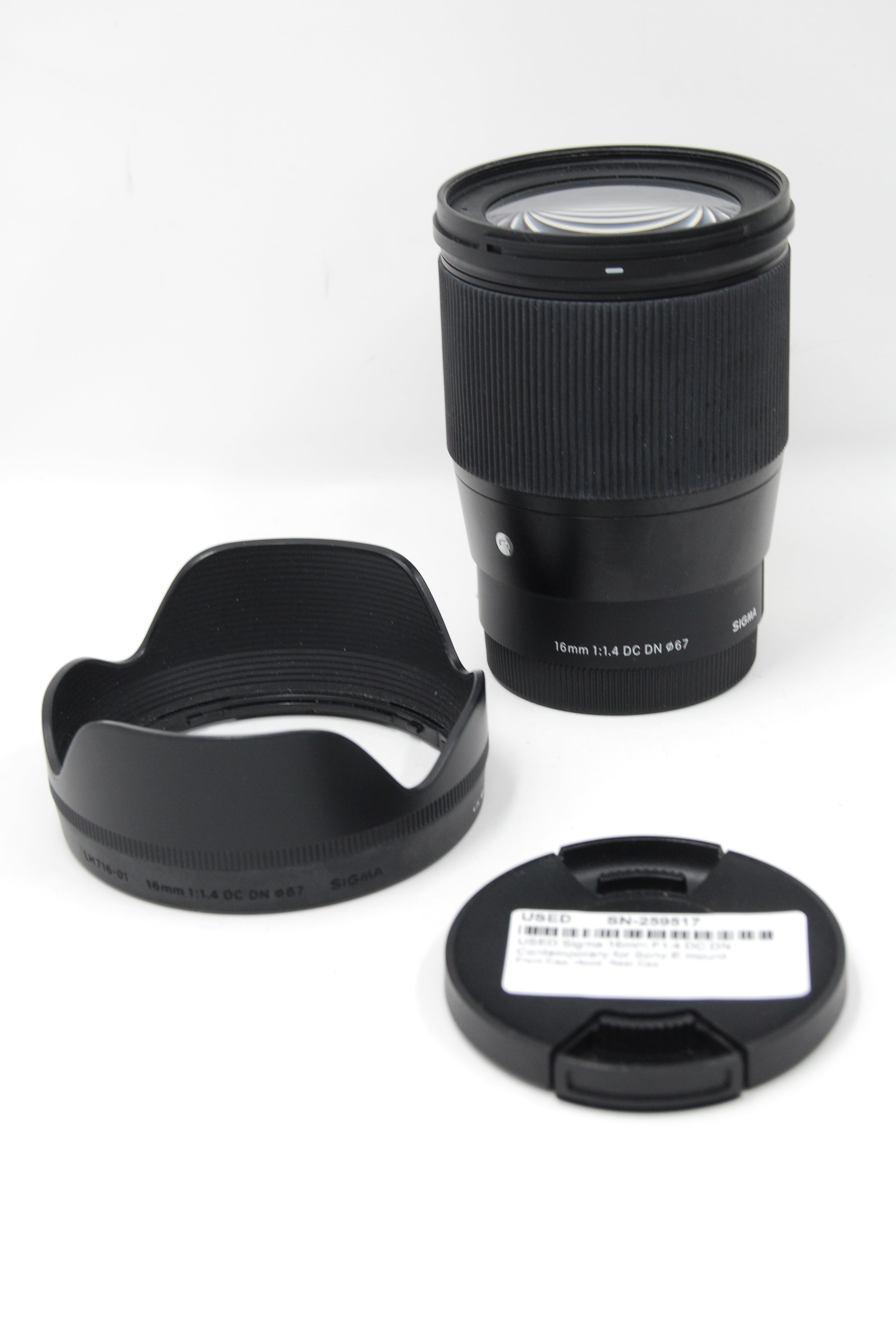 USED Sigma 16mm F1.4 DC DN Contemporary for Sony E mount