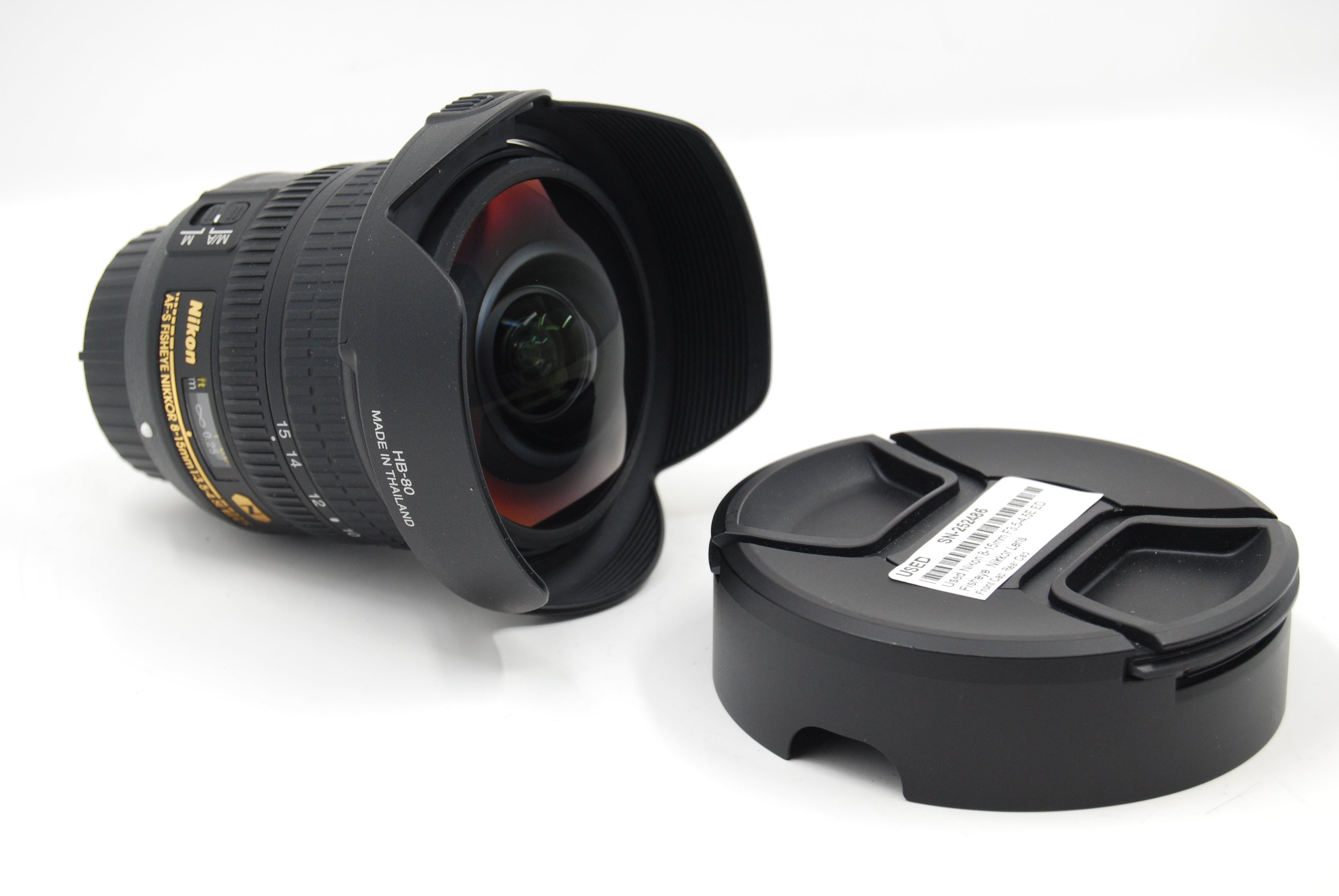 Used Nikon 8-15mm F3.5-4.5E ED Fisheye  Nikkor Lens