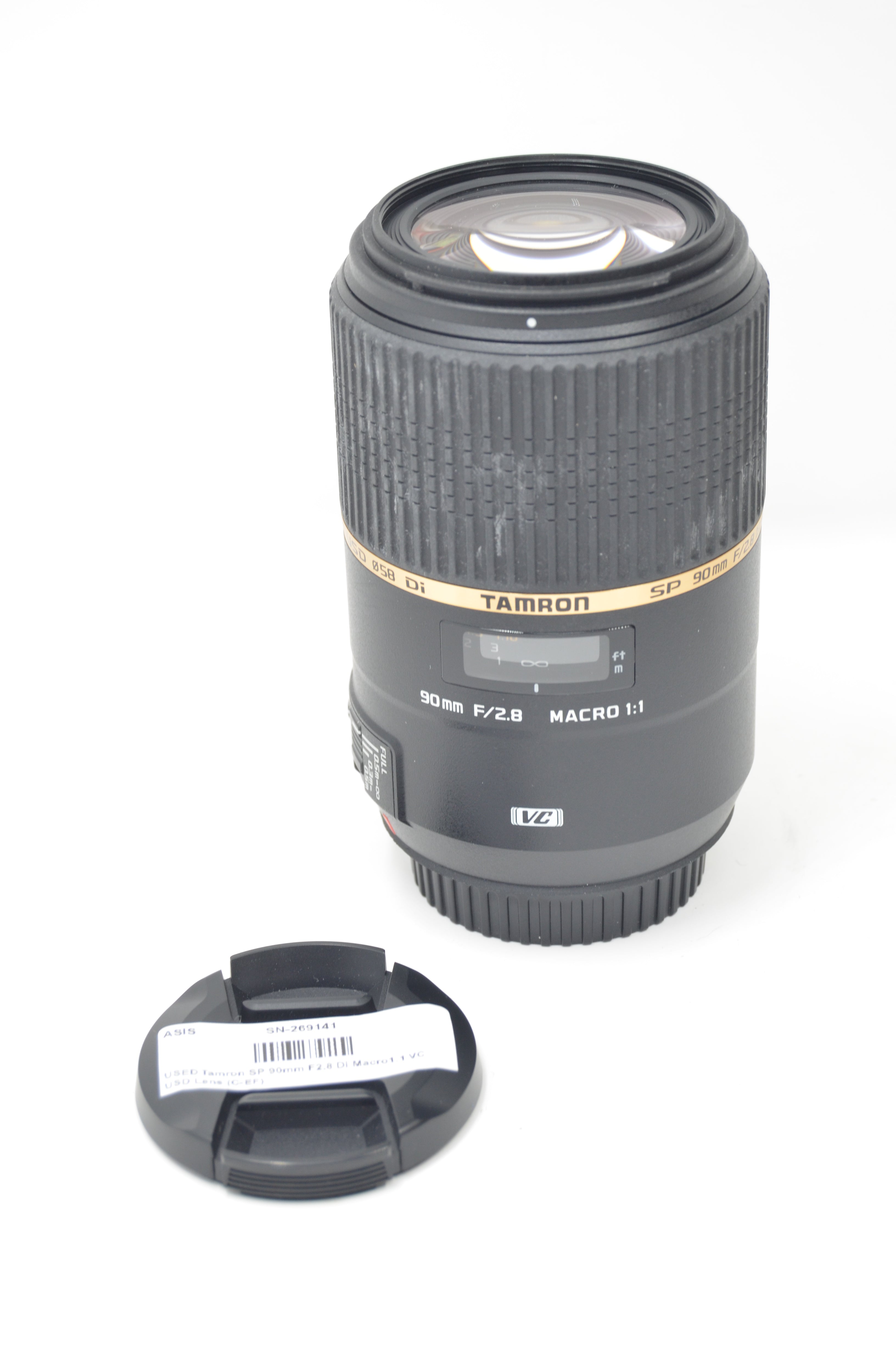 USED Tamron SP 90mm F2.8 Di Macro1:1 VC USD Lens (C-EF)