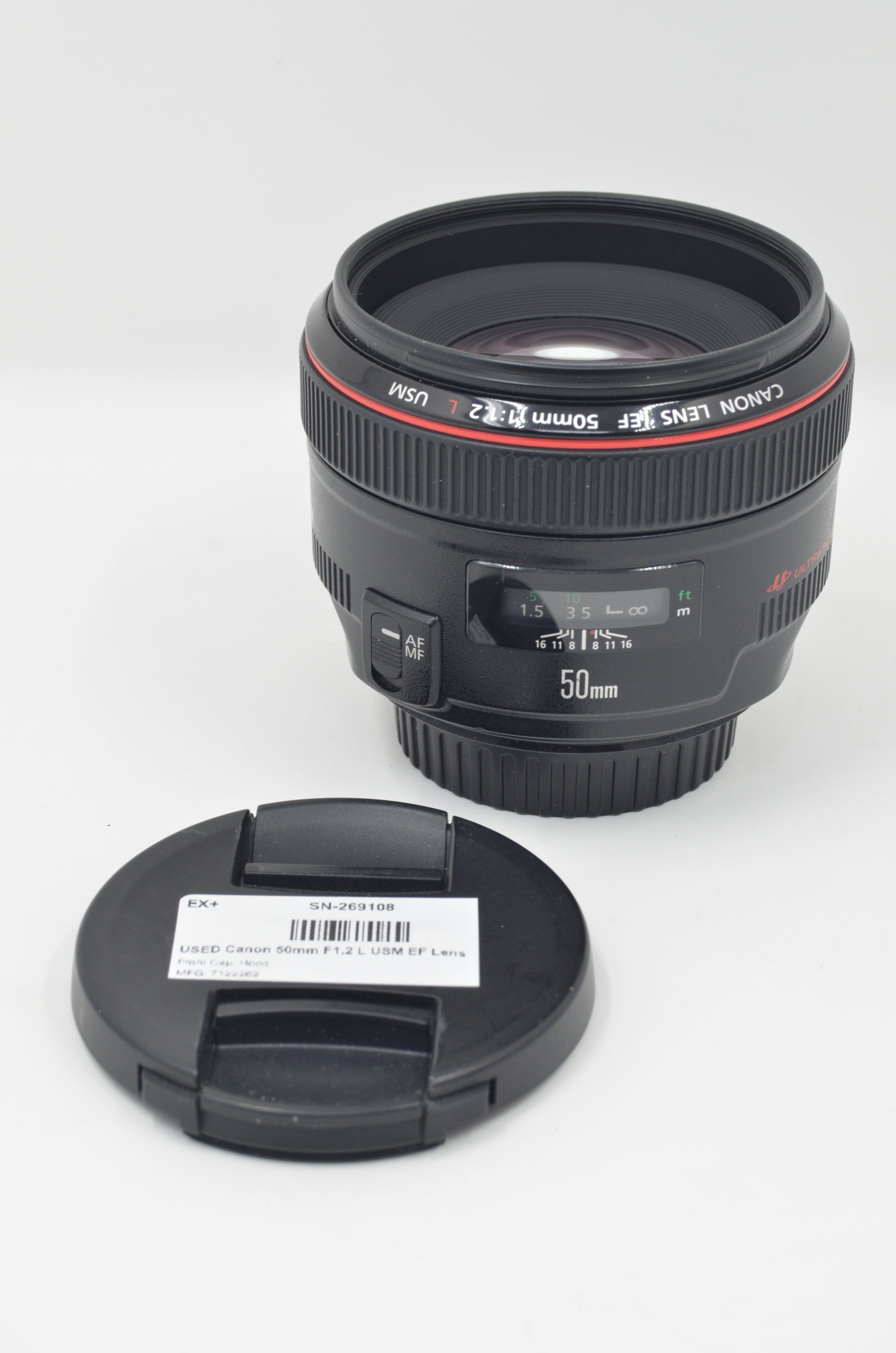 USED Canon 50mm F1.2 L USM EF Lens