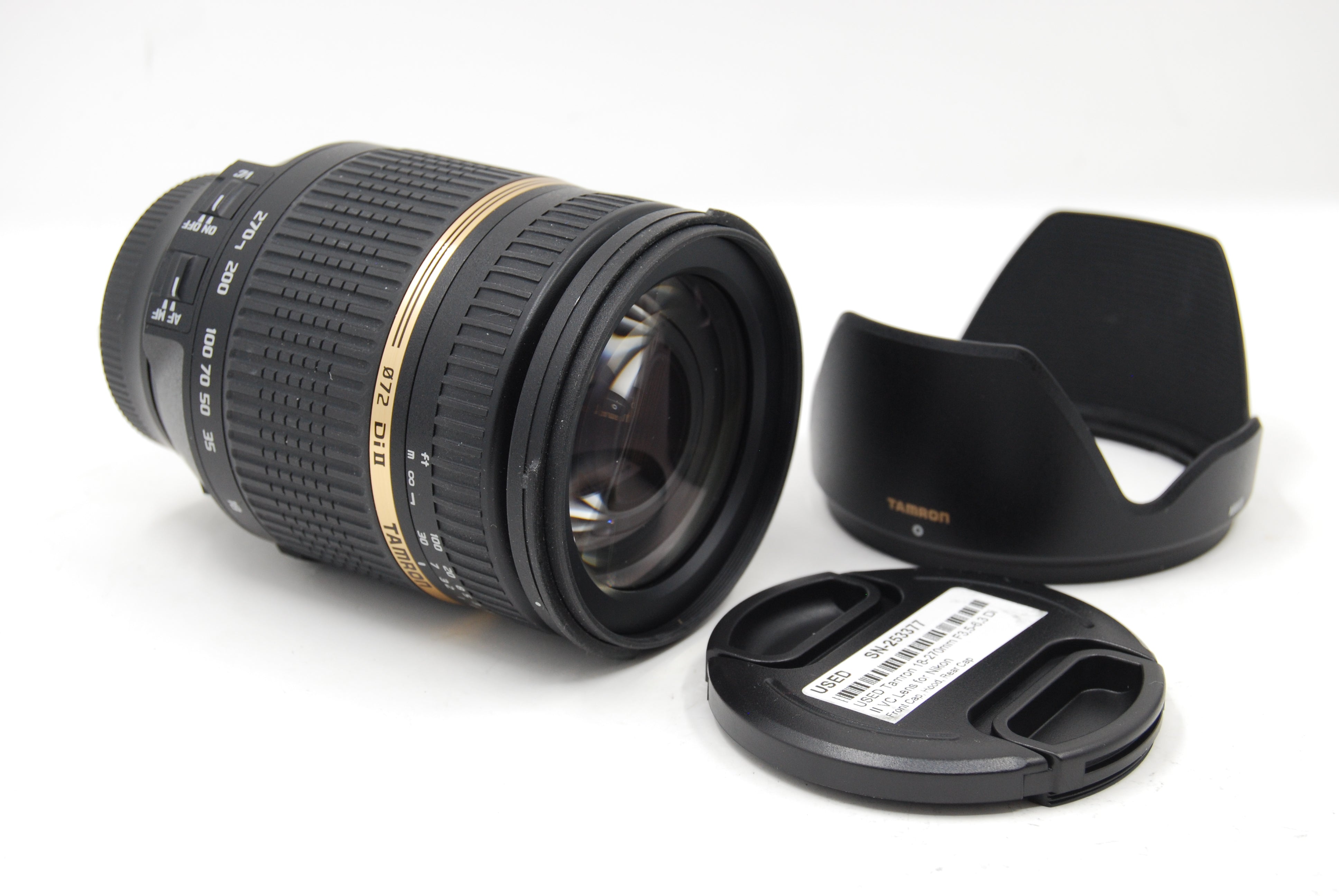USED Tamron 18-270mm F3.5-6.3 Di II VC Lens for Nikon