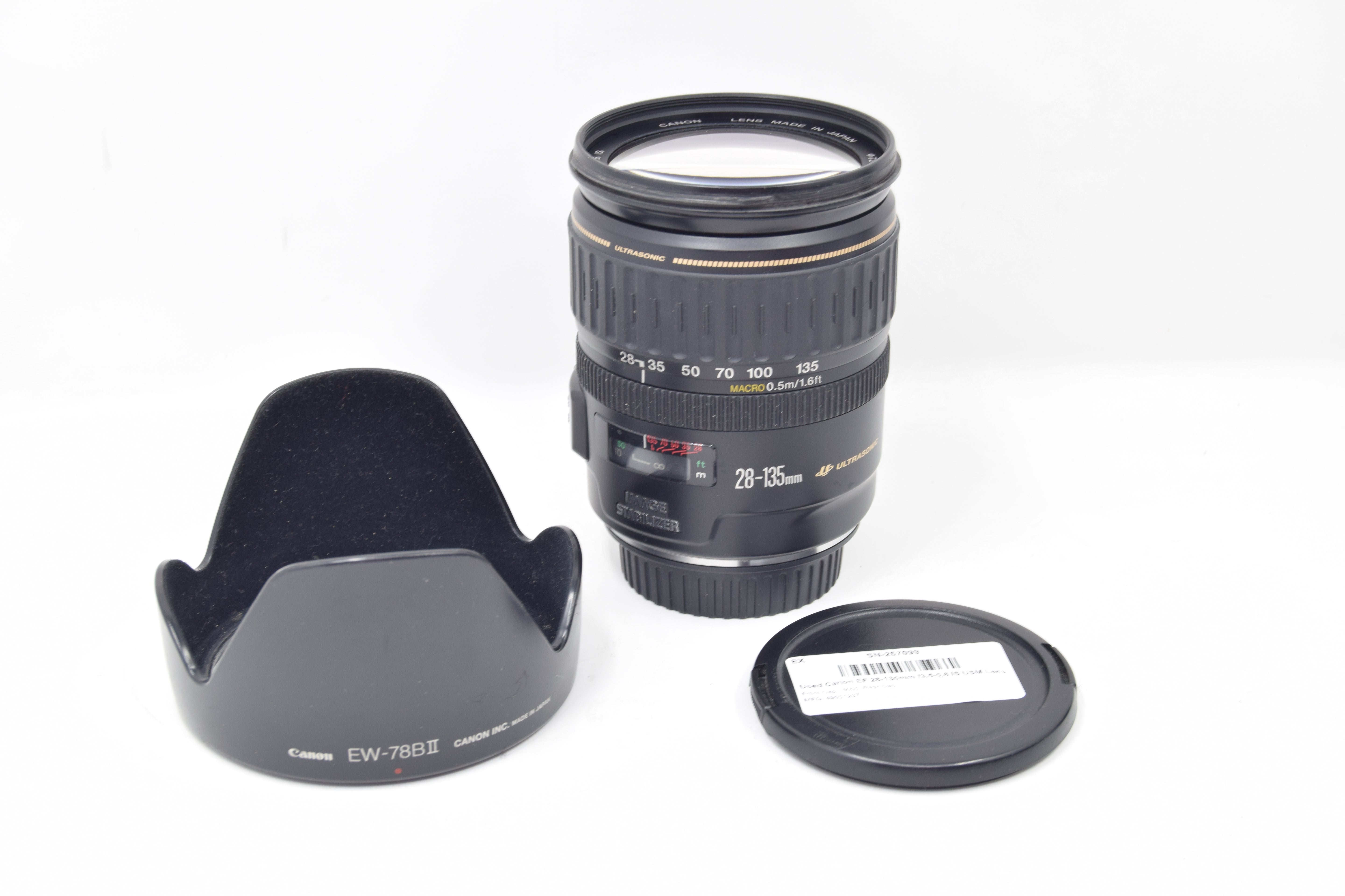 Used Canon EF 28-135mm f3.5-5.6 IS USM Lens