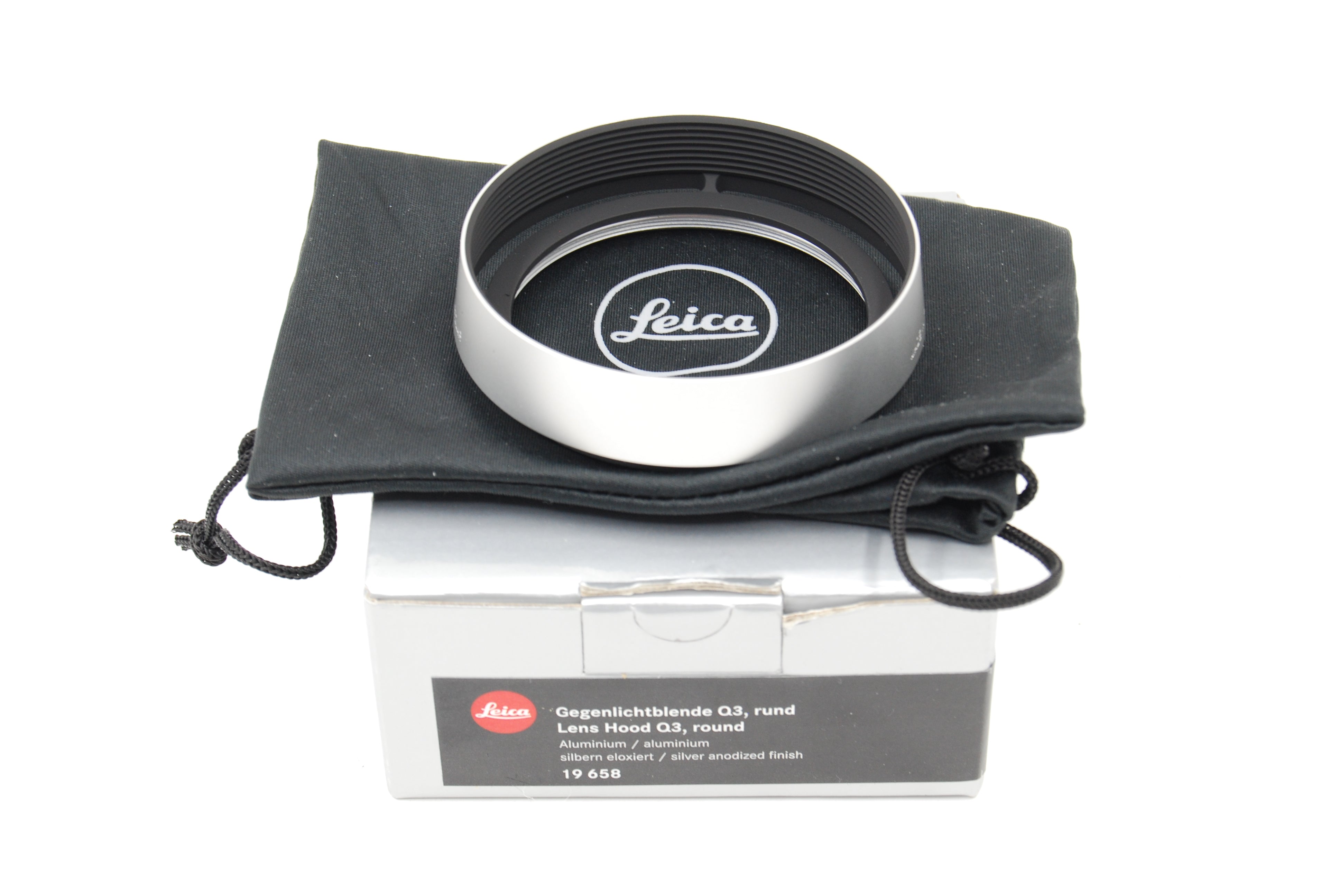 Used Leica Aluminum Lens Hood for Q3 Digital Camera, Silver