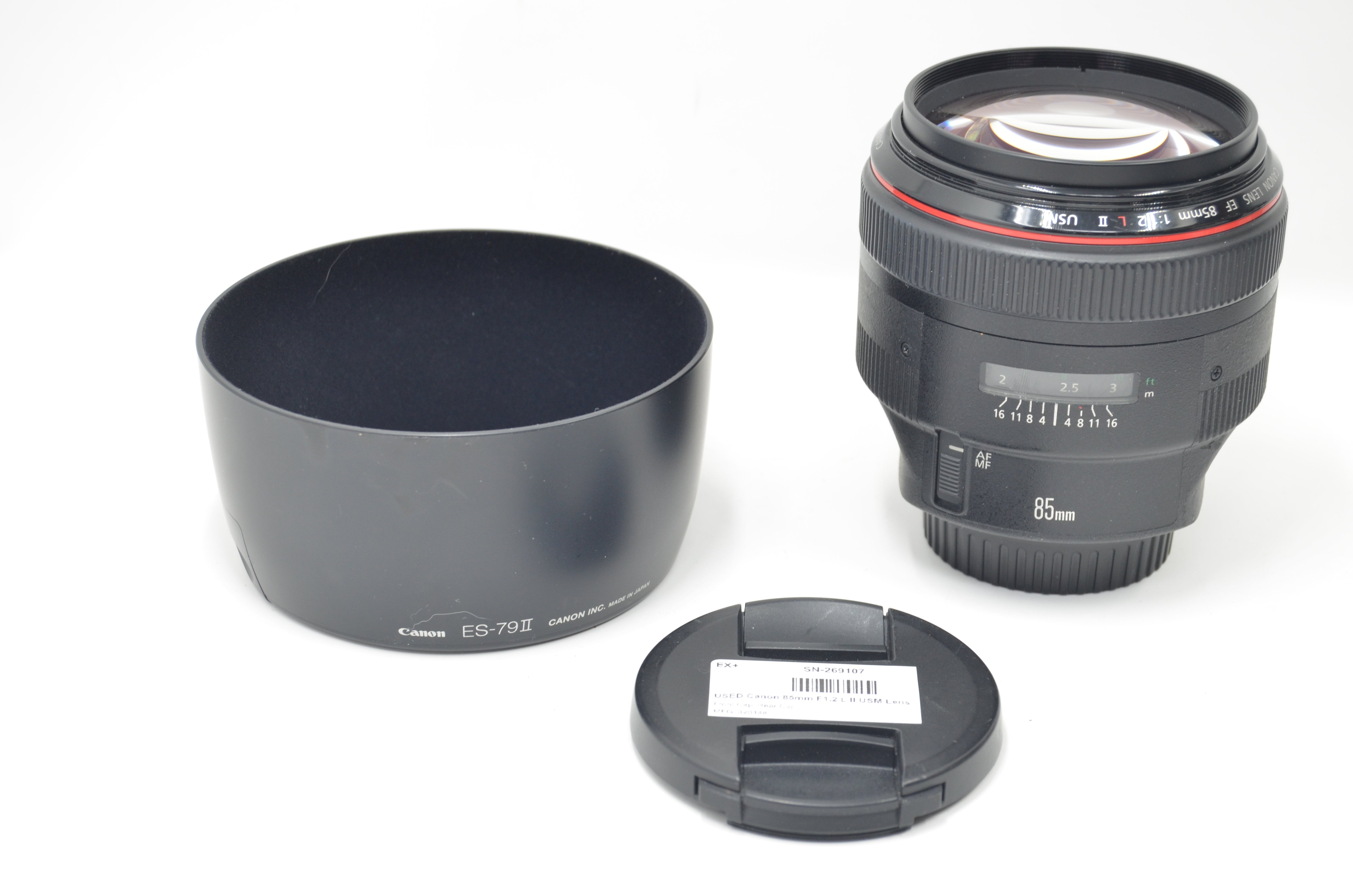 USED Canon 85mm F1.2 L II USM Lens