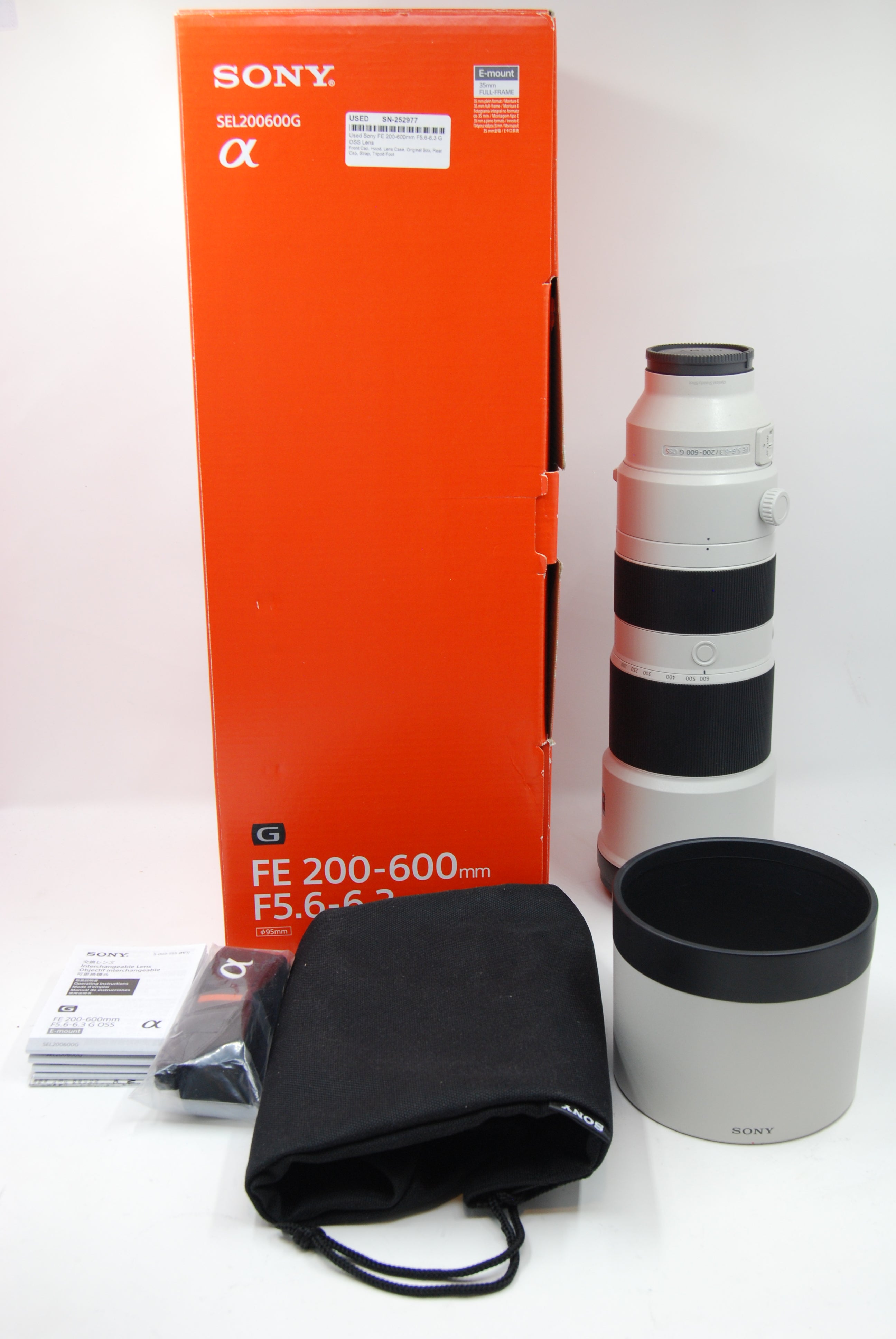 Used Sony FE 200-600mm F5.6-6.3 G OSS Lens