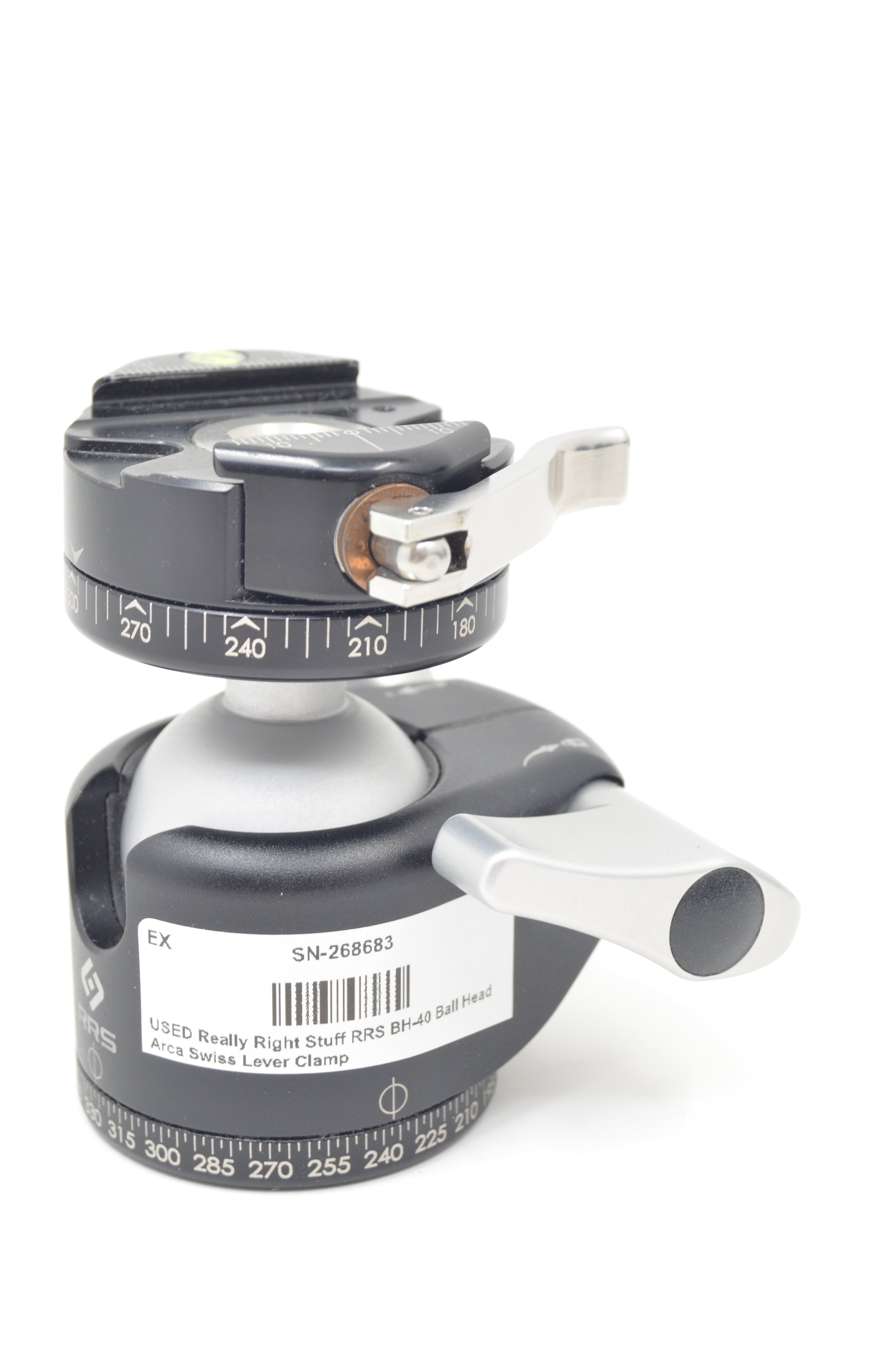 USED Really Right Stuff RRS BH-40 Ball Head Arca Swiss Lever Clamp