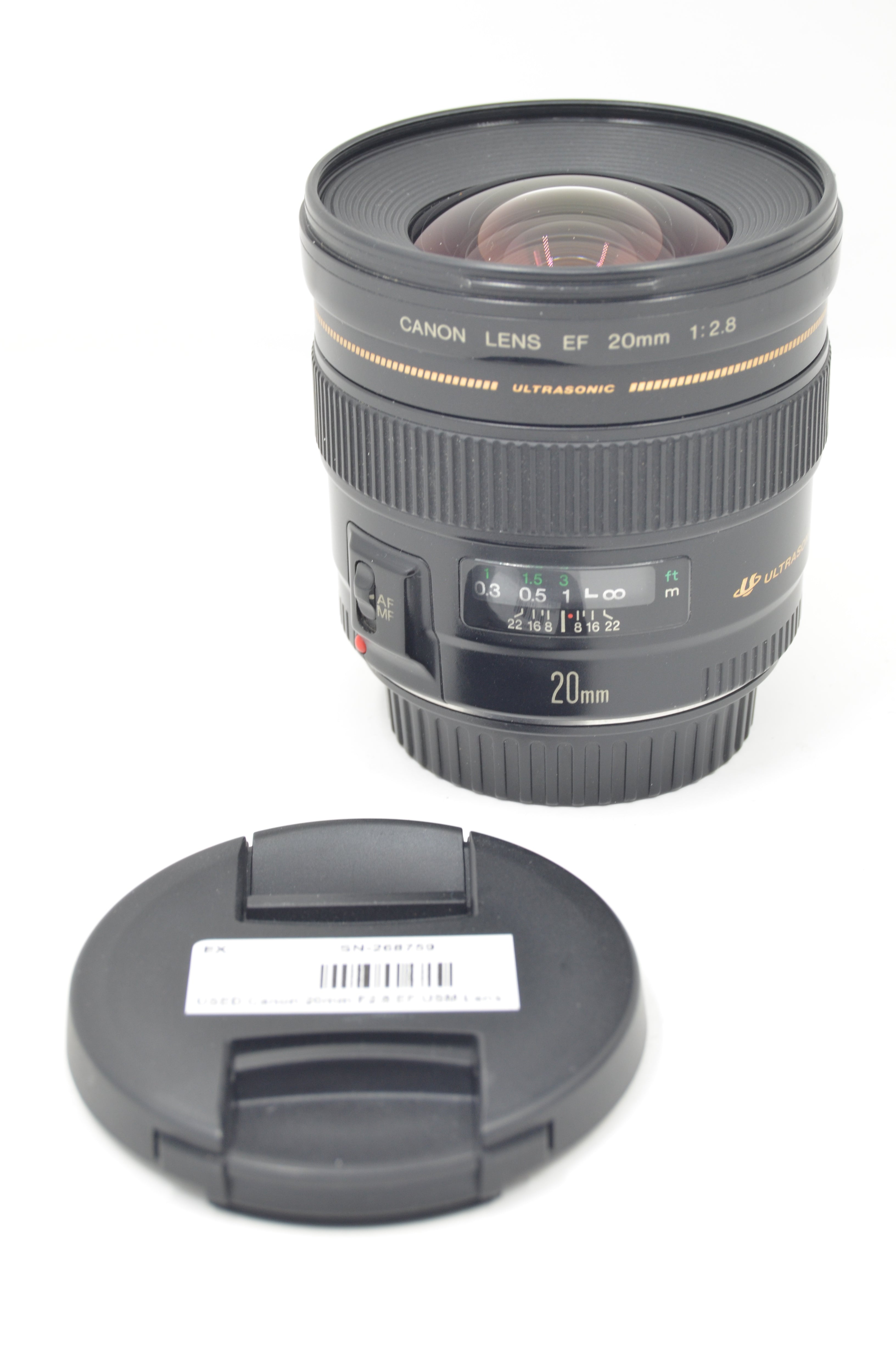 USED Canon 20mm F2.8 EF USM Lens