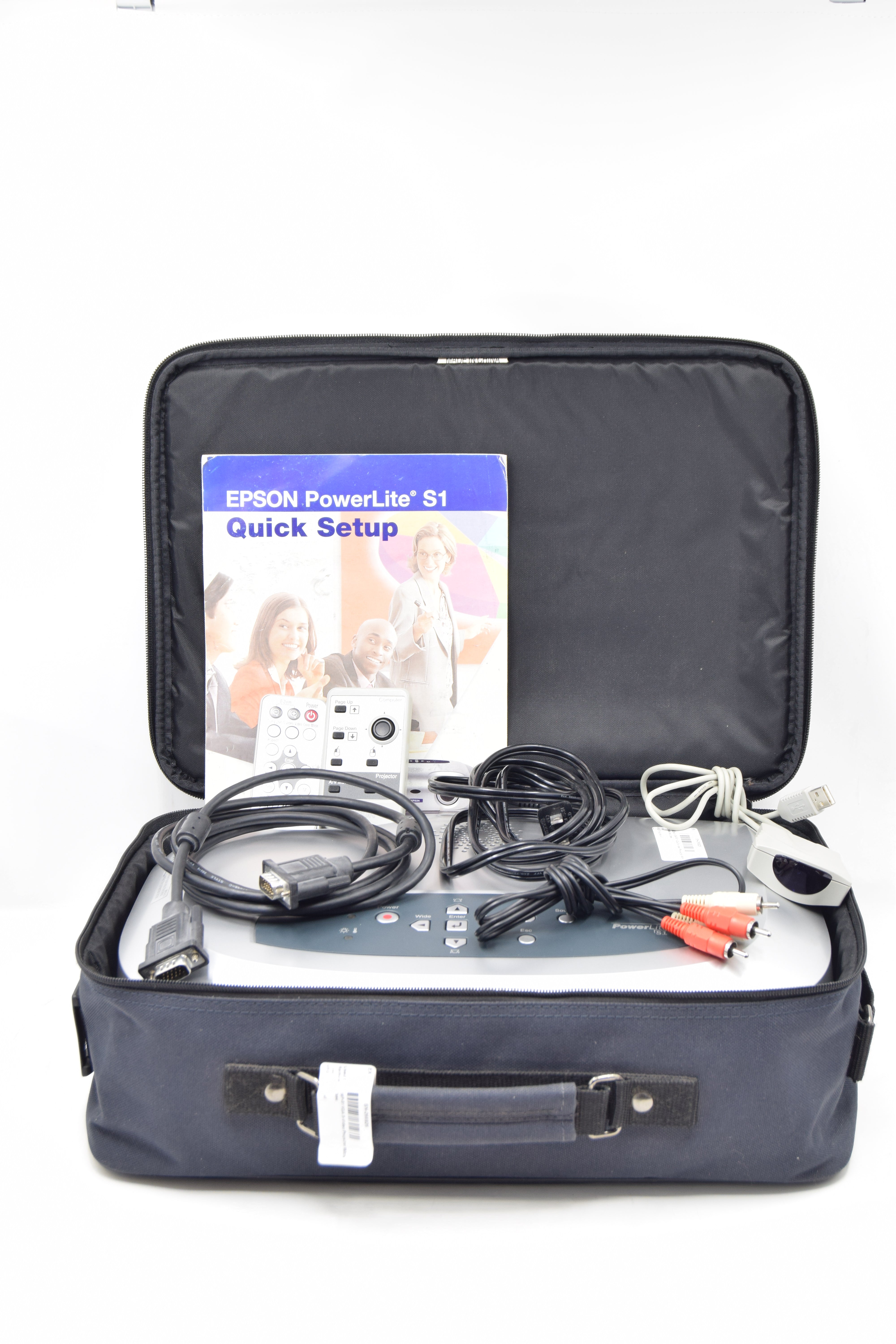 Used Epson EMP-S1 VGA S-Video Projector With Remote and Case