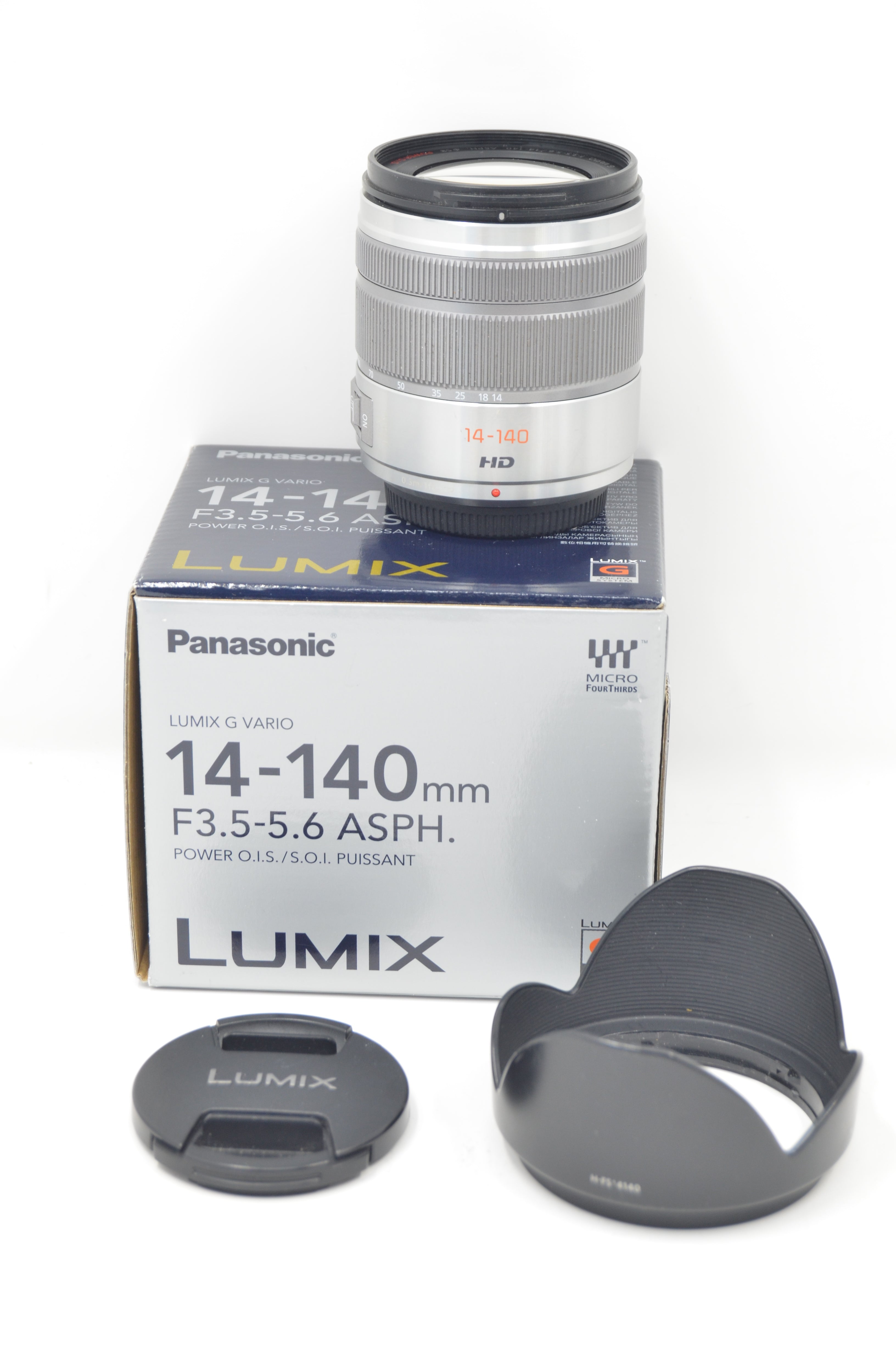 Used Panasonic Lumix 14-140mm F3.5-5.6 OIS M4/3 Lens - Silver