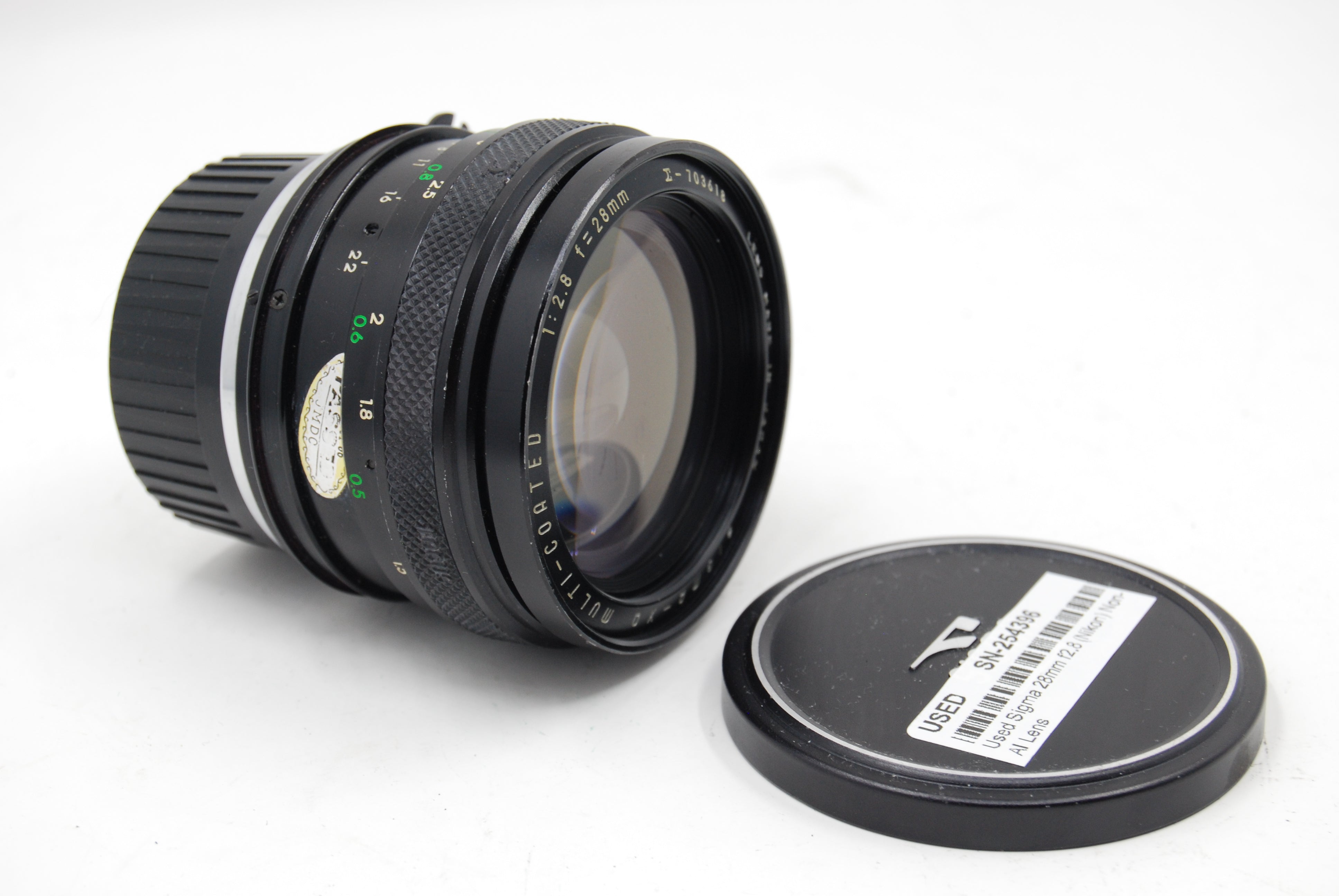 Used Sigma 28mm f2.8 (Nikon) Non-AI Lens